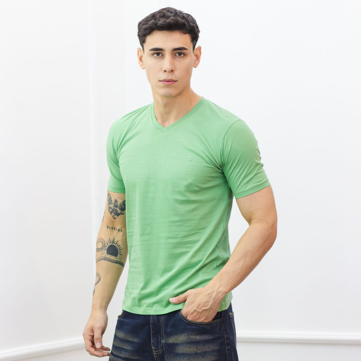 A VANTGARDESTYLE - POLO SLIM FIT CABALLERO MC - JERSEY 100% ALGODON