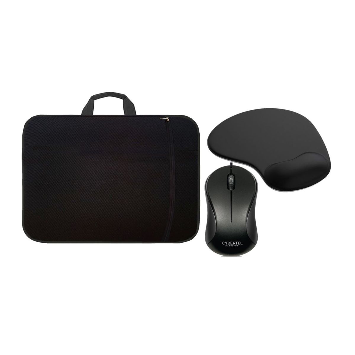 CYBERTEL - Kit Laptop Funda 15.6 Pulgadas + Mouse + Pad Mouse