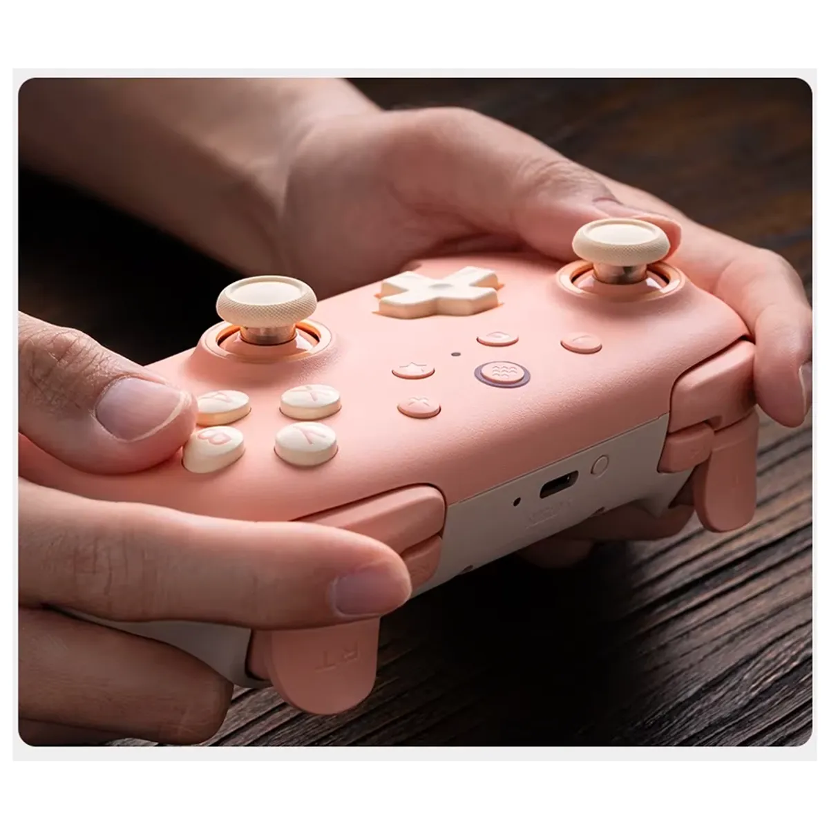 8BITDO - Mando Control inalambrico Ultimate 2C 8bitDo para PC 24G Rosa