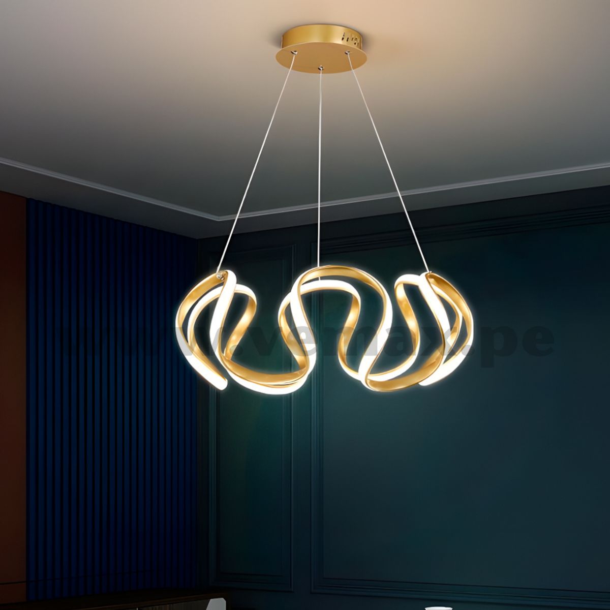 GENERICO - Lámpara Colgante Bronce Smart Led