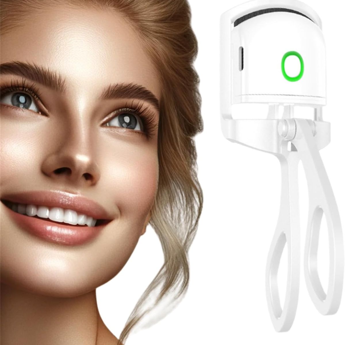 GENERICO - RIZADOR PESTAÑAS PREMIUM INTELIGENTE RECARGABLE USB BLANCO