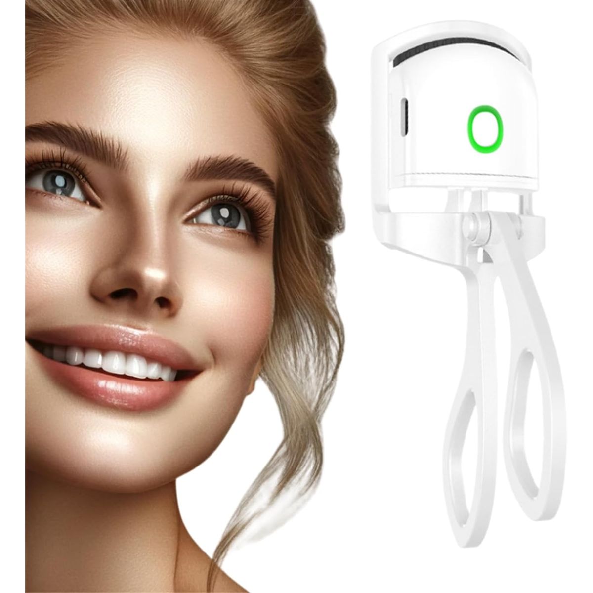 GENERICO - RIZADOR PESTAÑAS PREMIUM INTELIGENTE RECARGABLE USB BLANCO