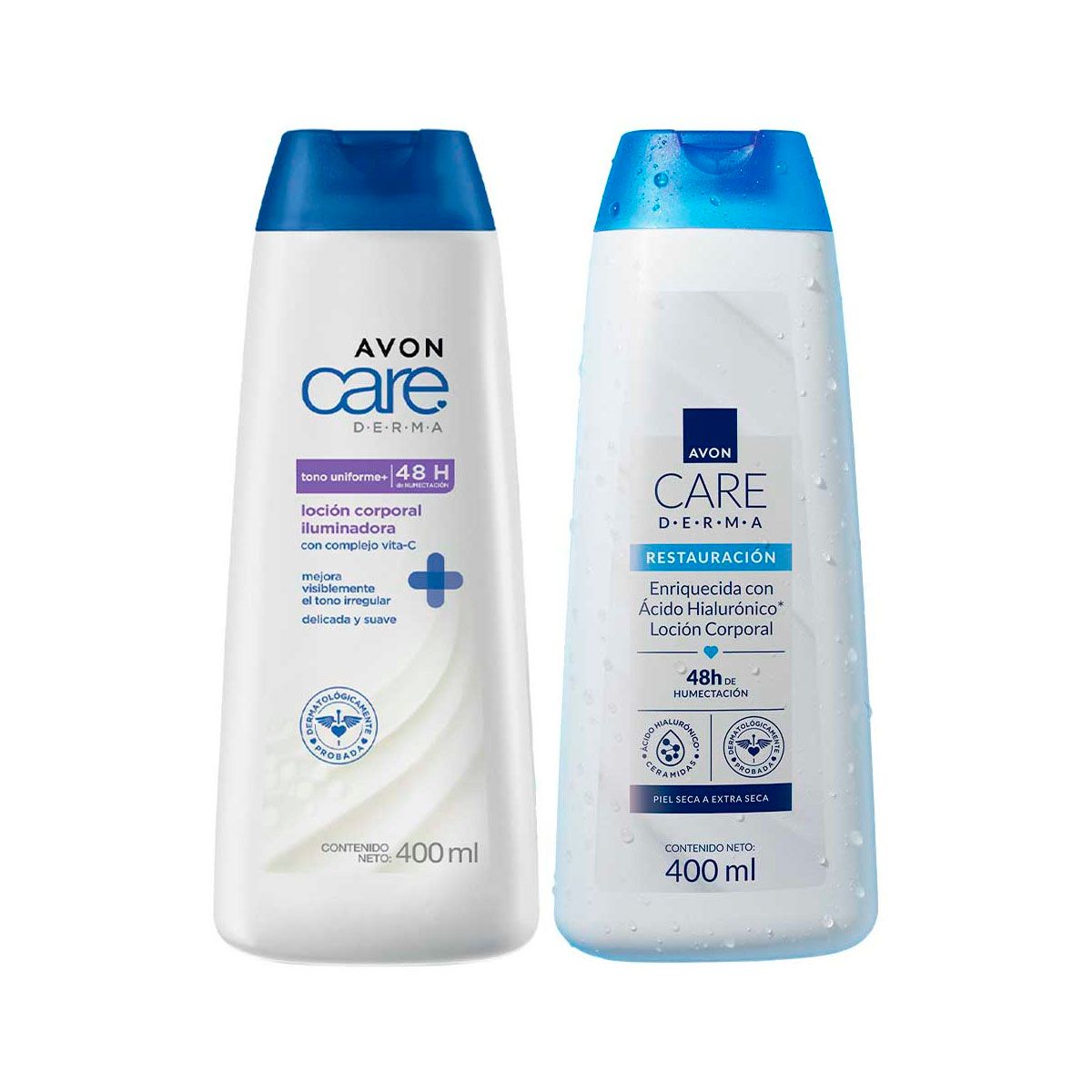 AVON - Loción Corporal Extrafirme y Crema Acido H Avon Care Derma x2