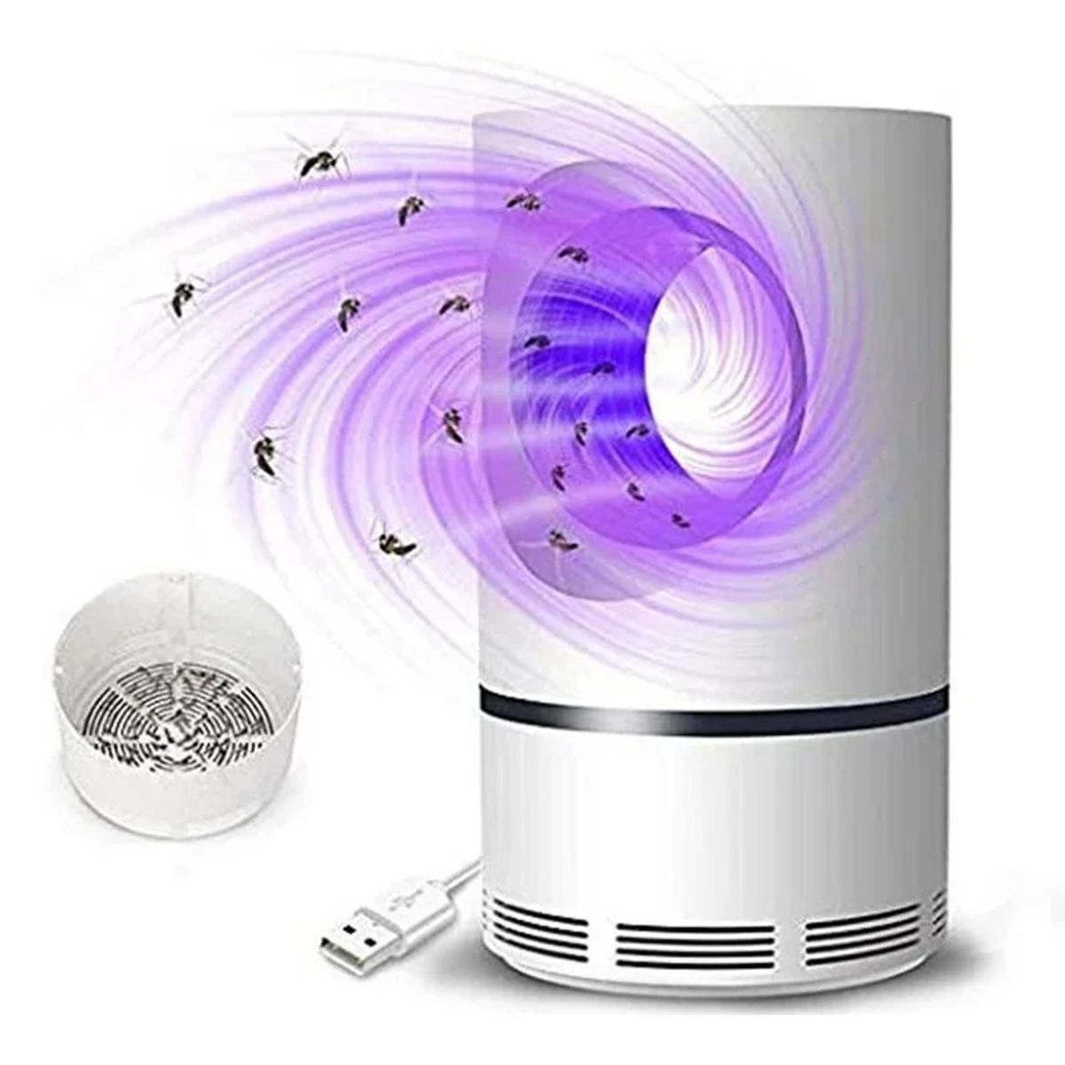 GENERICO - Lámpara UV Eléctrica Atrapa Mosquitos