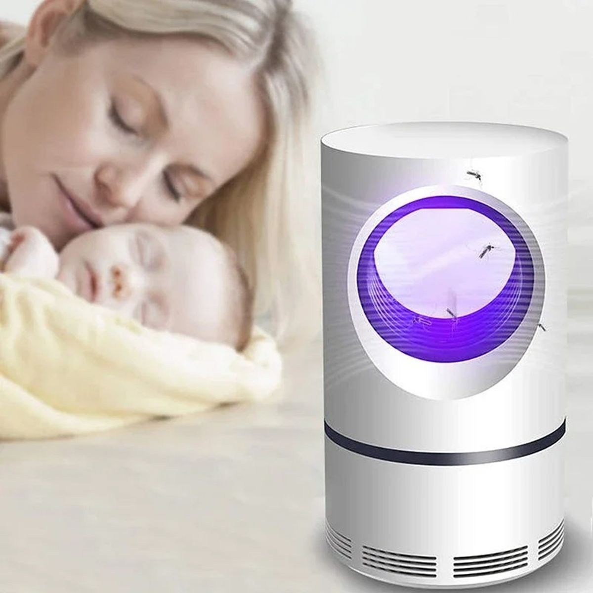 GENERICO - Lámpara UV Eléctrica Atrapa Mosquitos