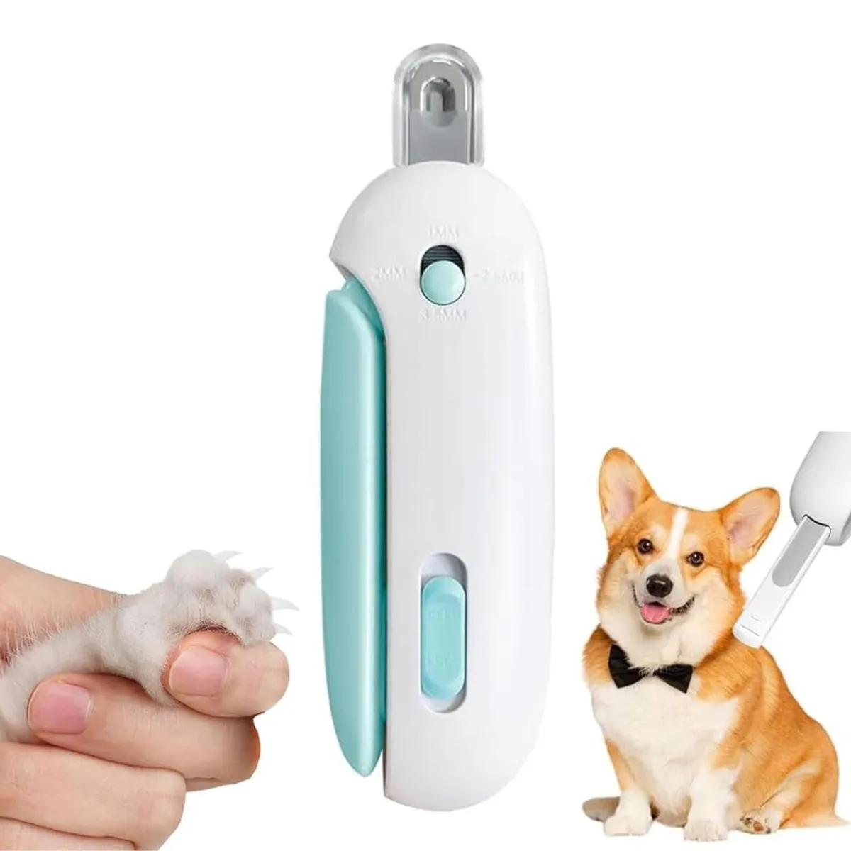 GENERICO - Cortauñas Ajustable con Lima para Gatos y Perros Cachorros