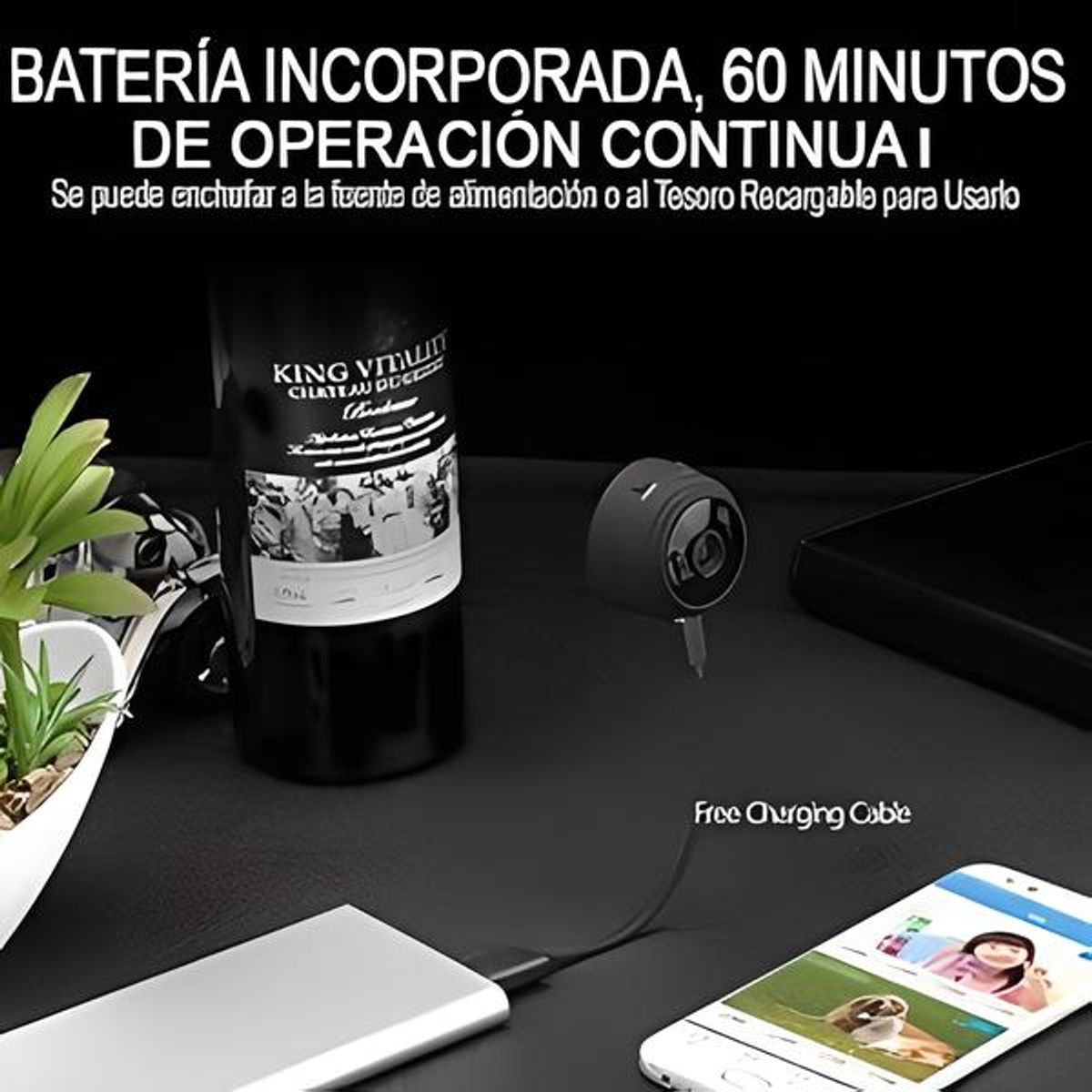 GENERICO - MINI CÁMARA DE SEGURIDAD ESPÍA PARA EL HOGAR CONEXIÓN DIRECTA APLICACIÓN