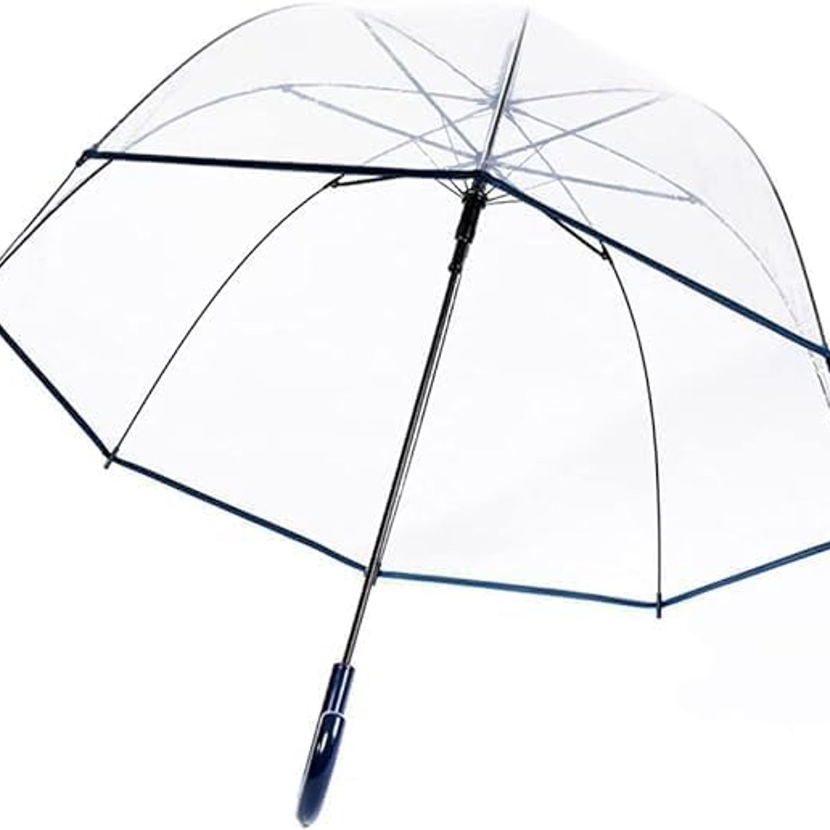 GENERICO - Paraguas de Lluvia Azul con Cúpula Transparente