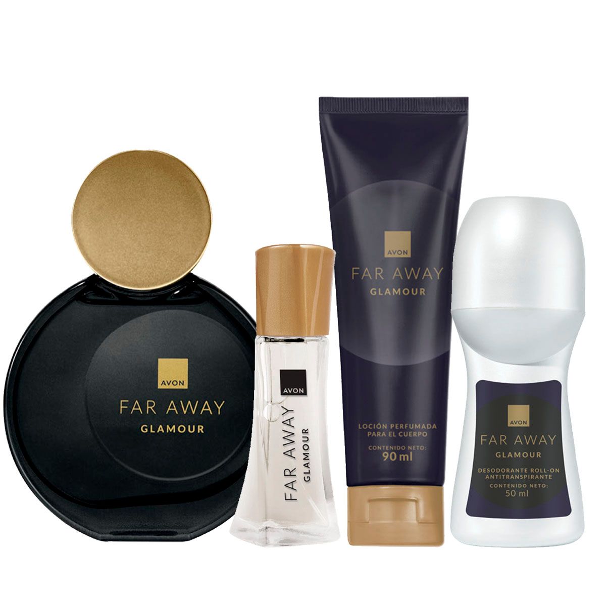 AVON - Far Away Glamour Perfume de Mujer con Mini Deo y locion