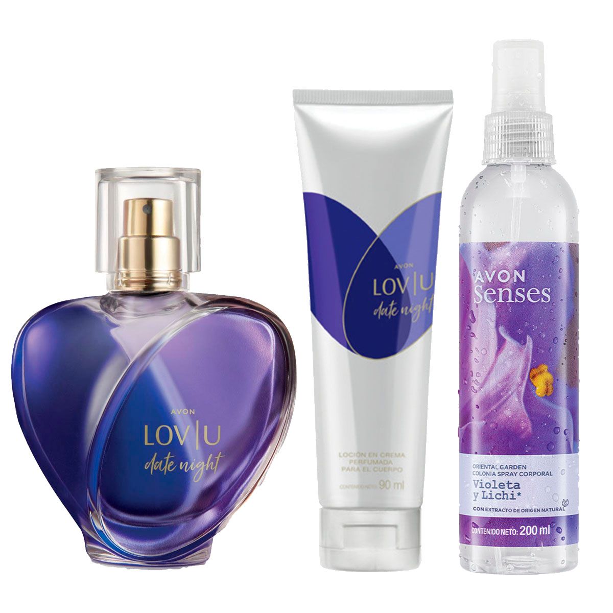 AVON - Lov U Date Night Perfume de Mujer con Loción y Splash