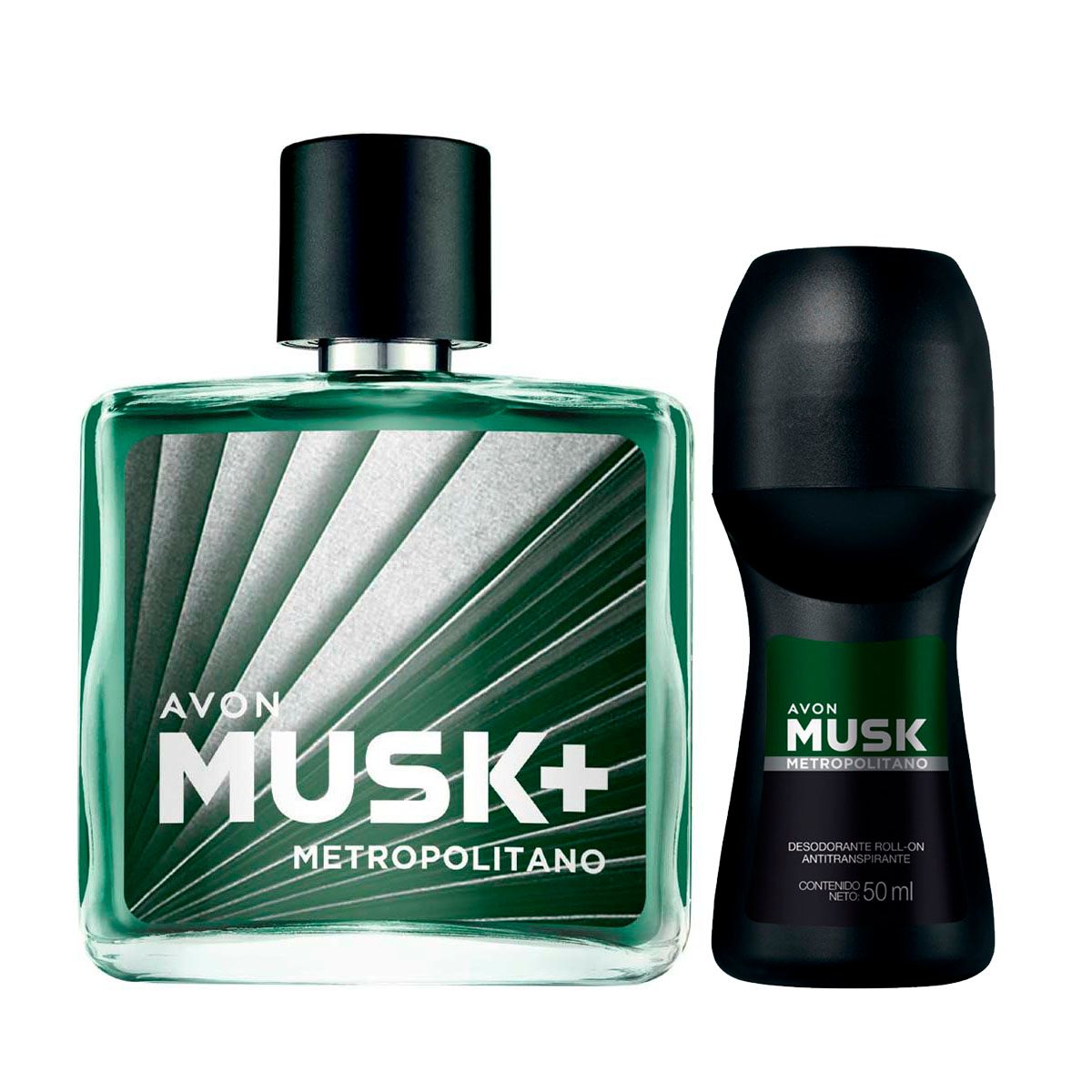 AVON - Musk Metropolitano Perfume de Hombre con Deo Roll ON