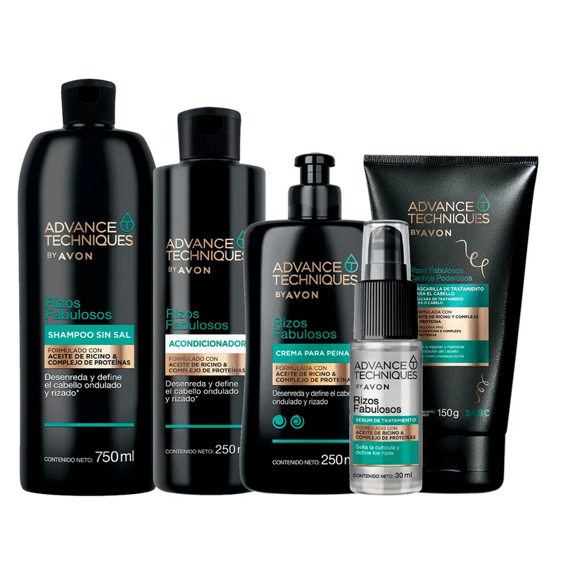 AVON - Advance Techniques Rizos Fabulosos Rutina Capilar x5 und