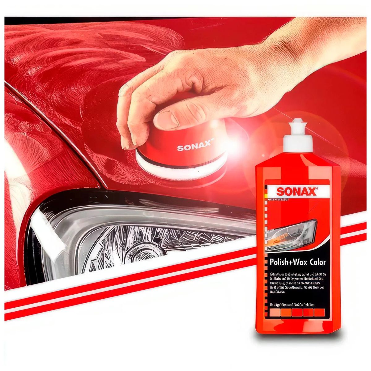 SONAX - Cera Sonax Liquida 500ml Rojo