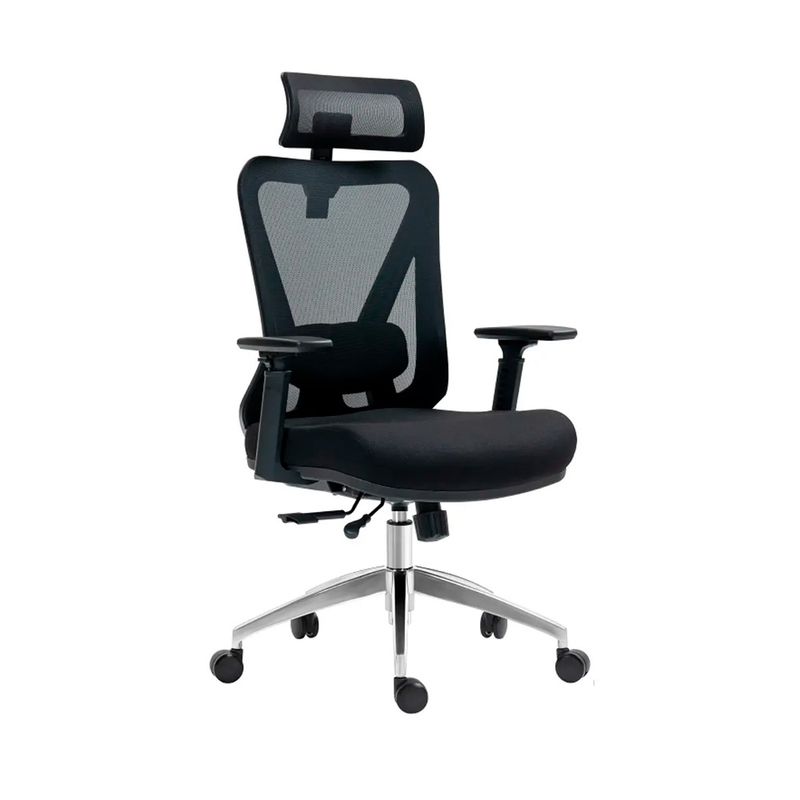 OFIDEAS - Silla de Oficina Presidencial Syncro Brazo 3D Smart Pro Negro Ofideas