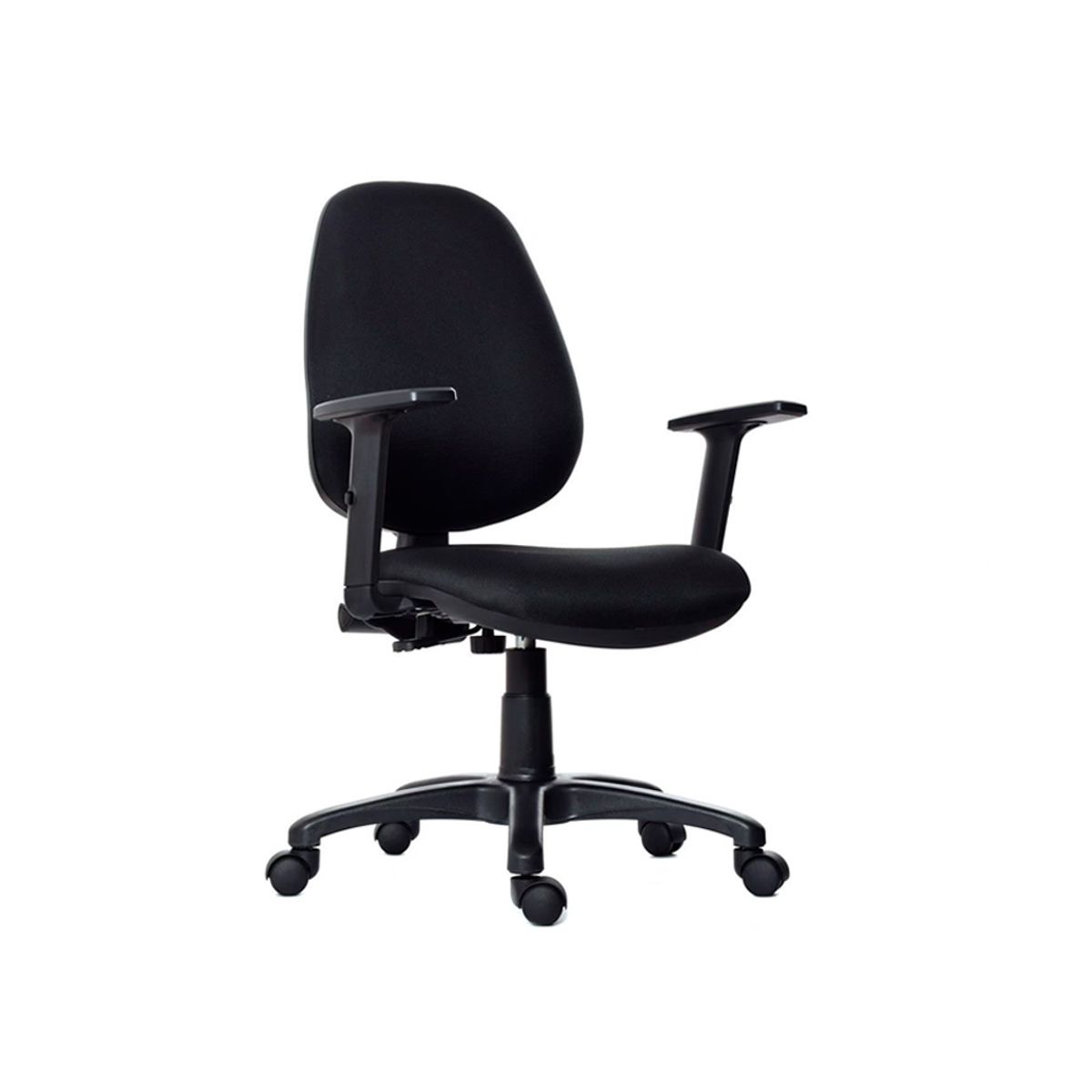 OFIDEAS - Silla Rudy Alta Brazos Regulables Negro Ofideas