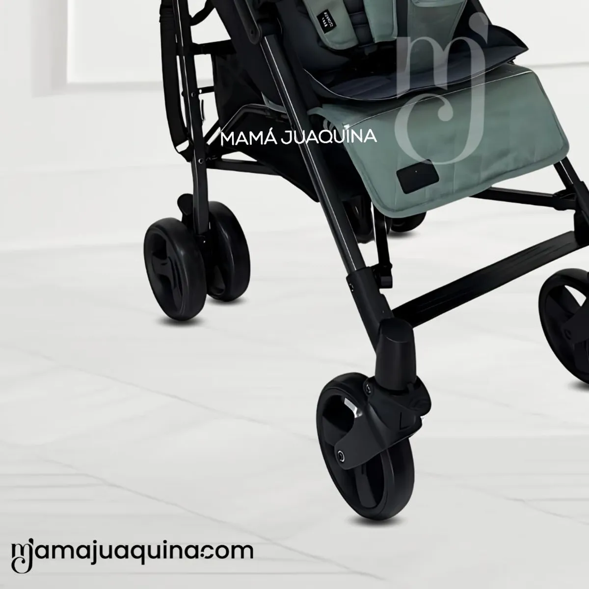 BABY - Coche Bastón de Lujo «AIDEN» Menta