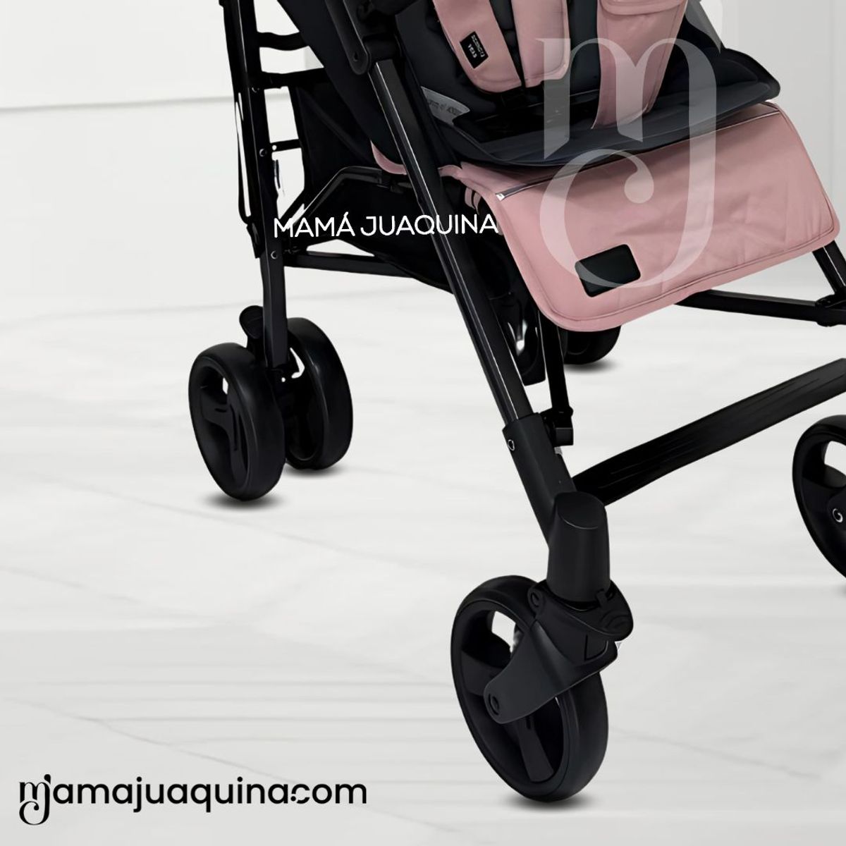 BABY - Coche Bastón de Lujo «AIDEN» Pink