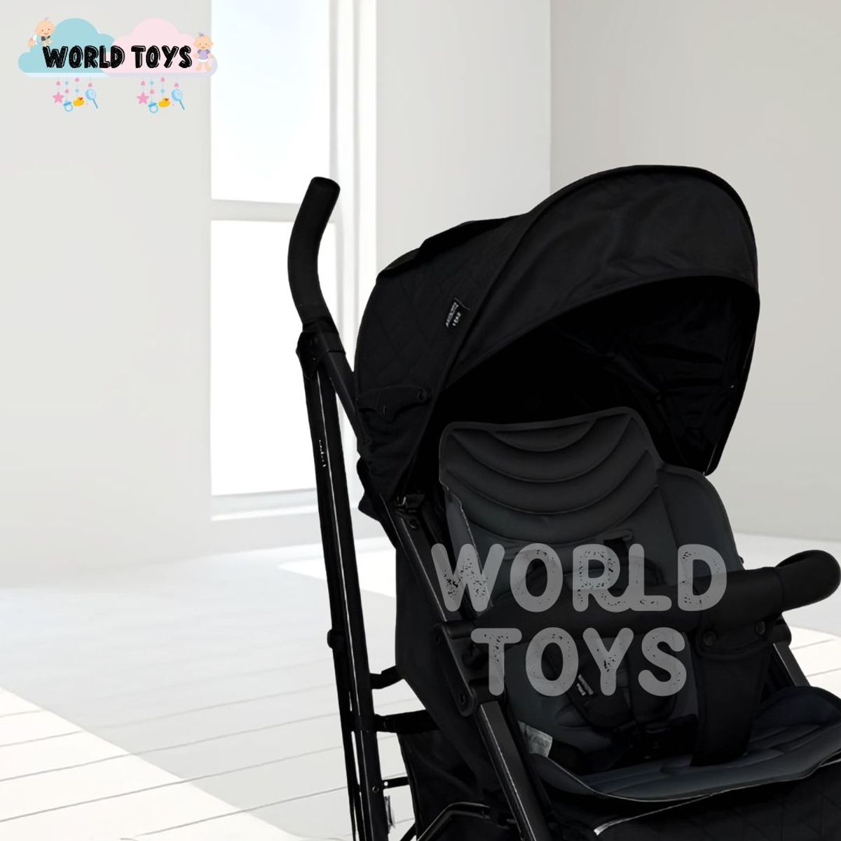 BABY - Coche Bastón de Lujo «AIDEN» Black