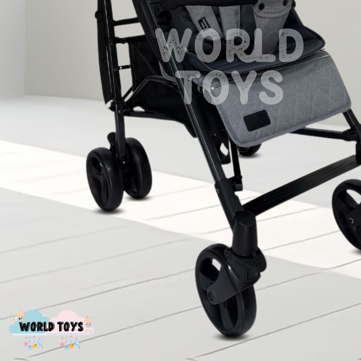 BABY - Coche Bastón de Lujo «AIDEN» Gray