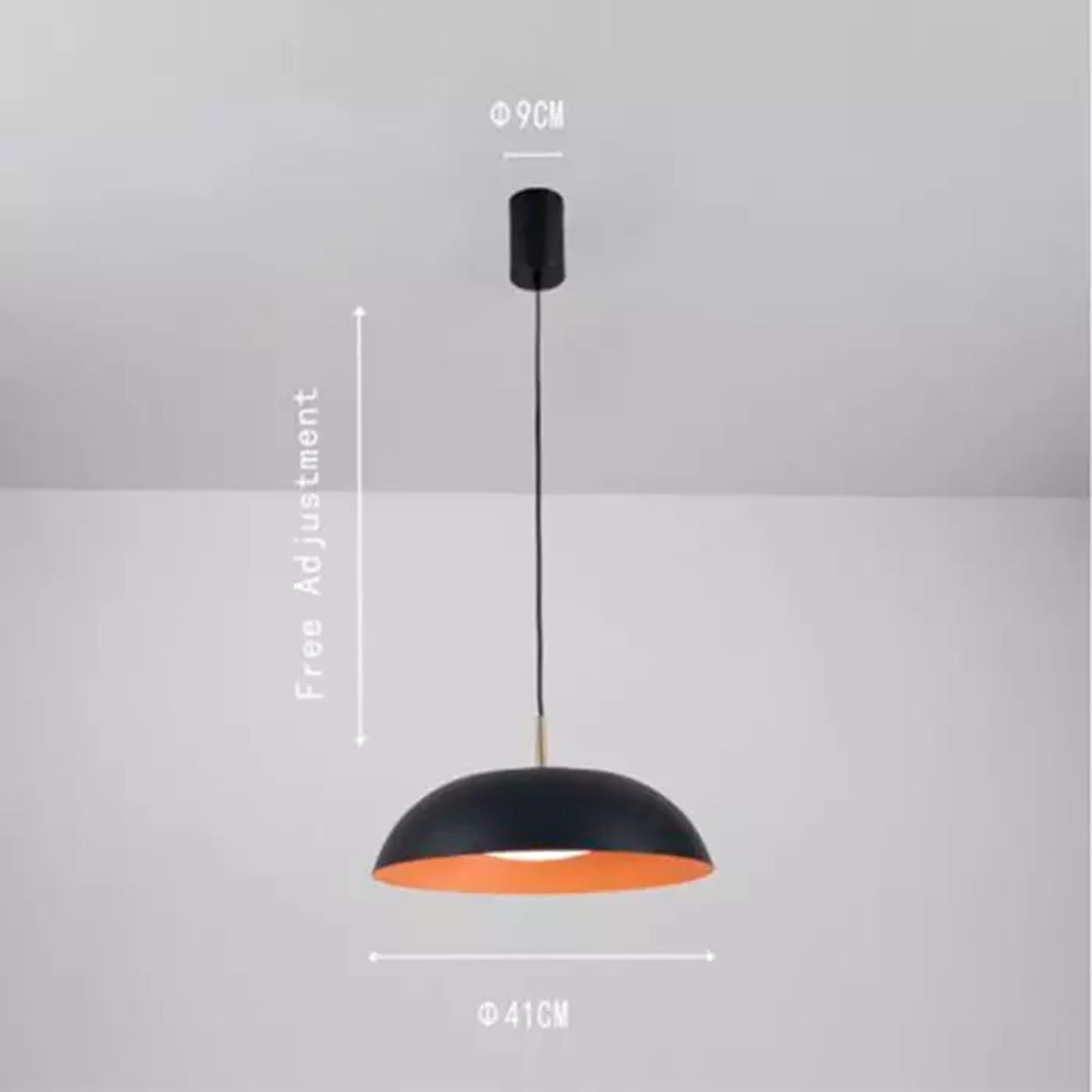 GENERICO - Lámpara Colgante Landon Negro