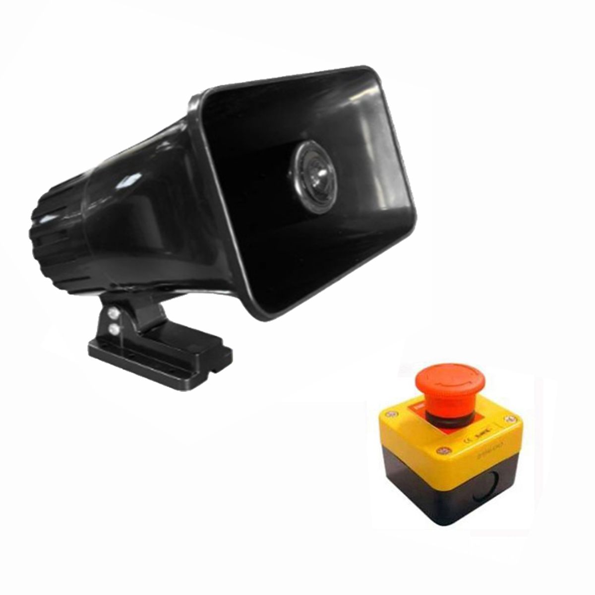 OPALUX - Kit de seguridad SIRENA opalux 90w220 voltios pulsador emergencia manual