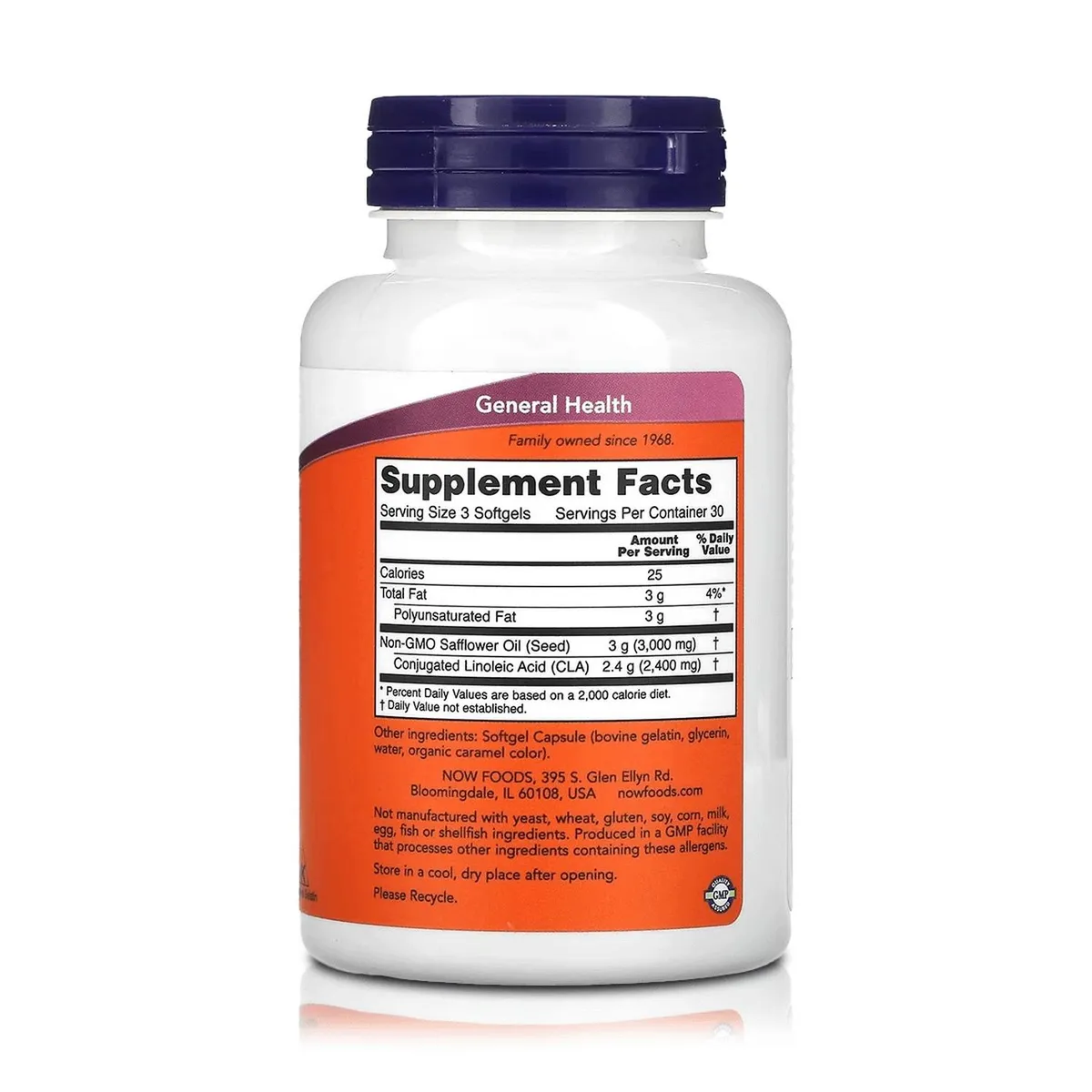 NOW - CLA 800 mg (90 Softgels) – Now