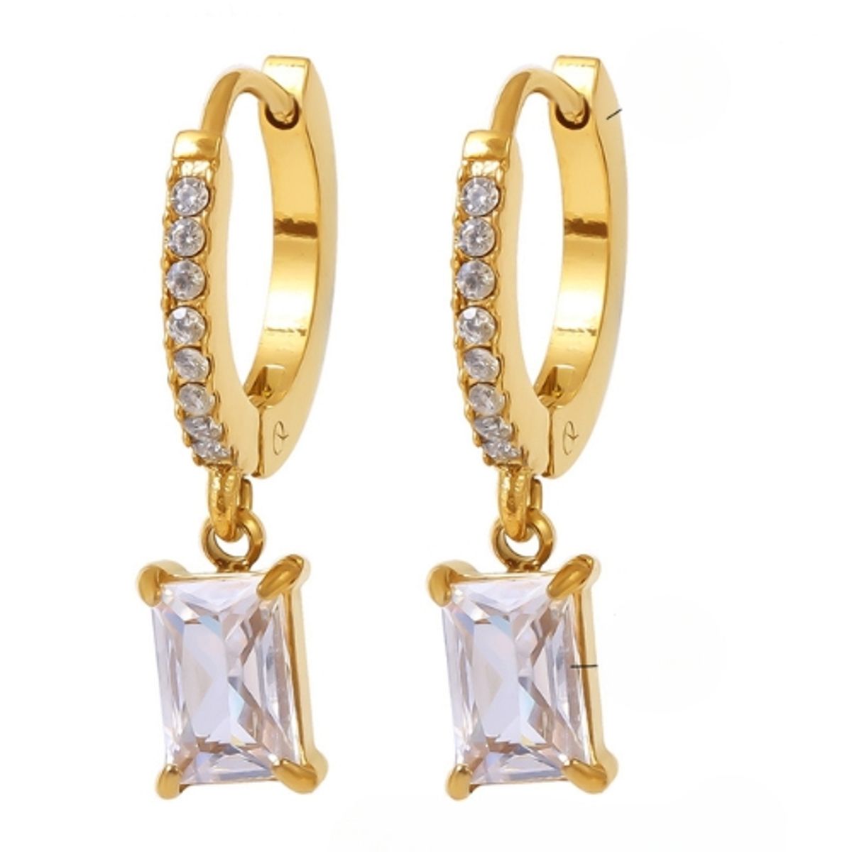GENERICO - Aretes Piedra cristal Mujer Elegancia