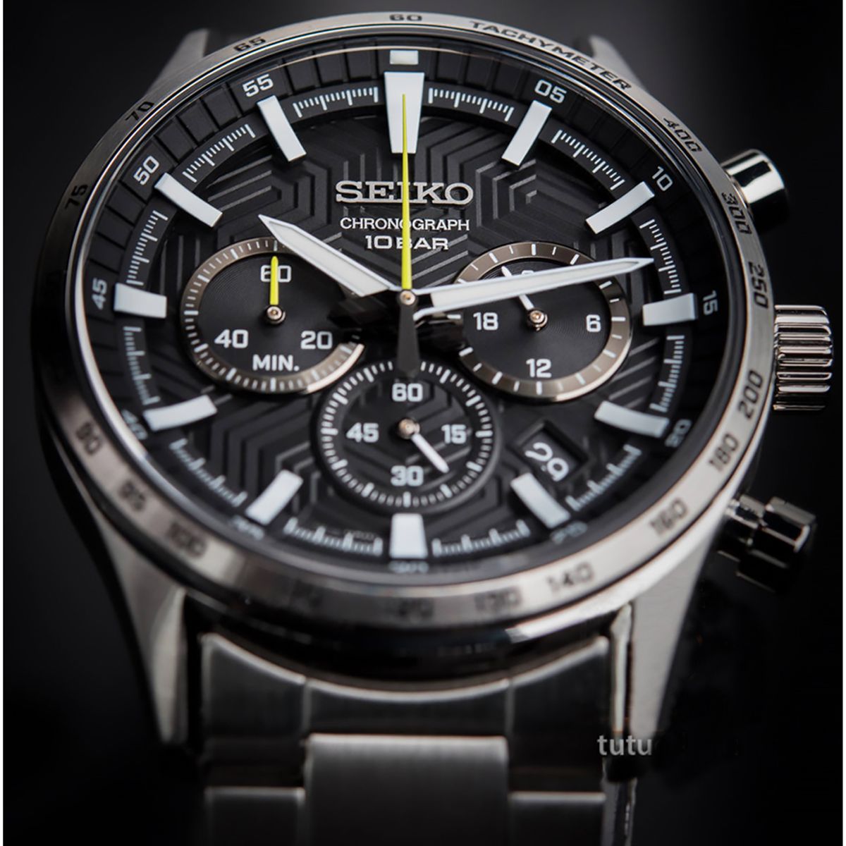 SEIKO - SEIKO Reloj Essentials Coleccion Cronografo Acero inox Japones SSB413