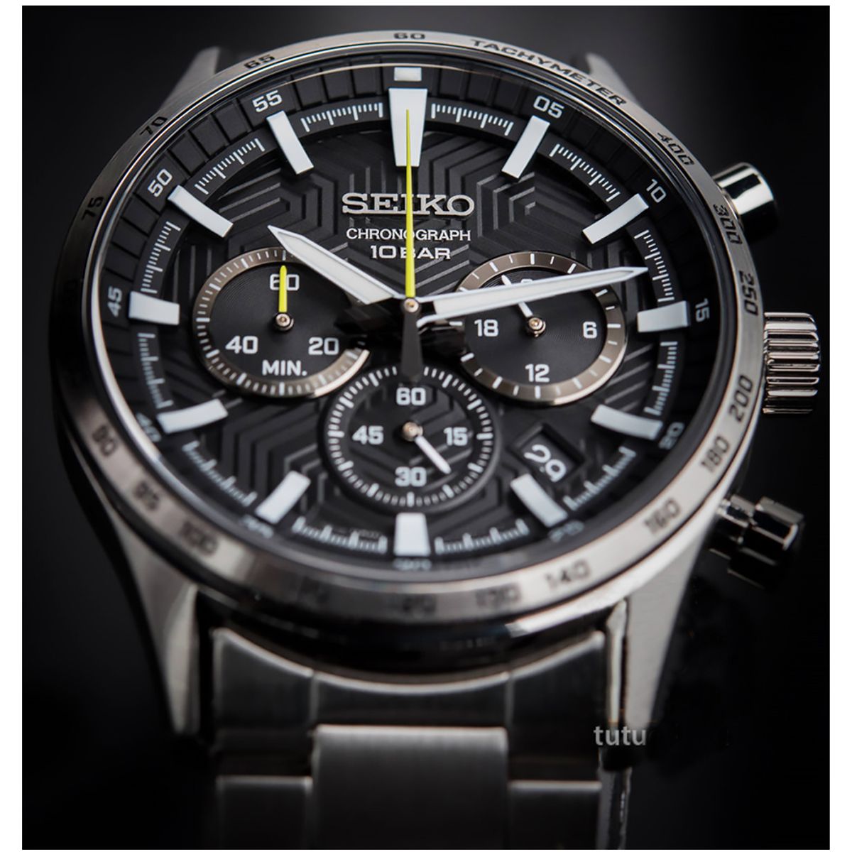 SEIKO - SEIKO Reloj Essentials Coleccion Cronografo Acero inox Japones SSB413