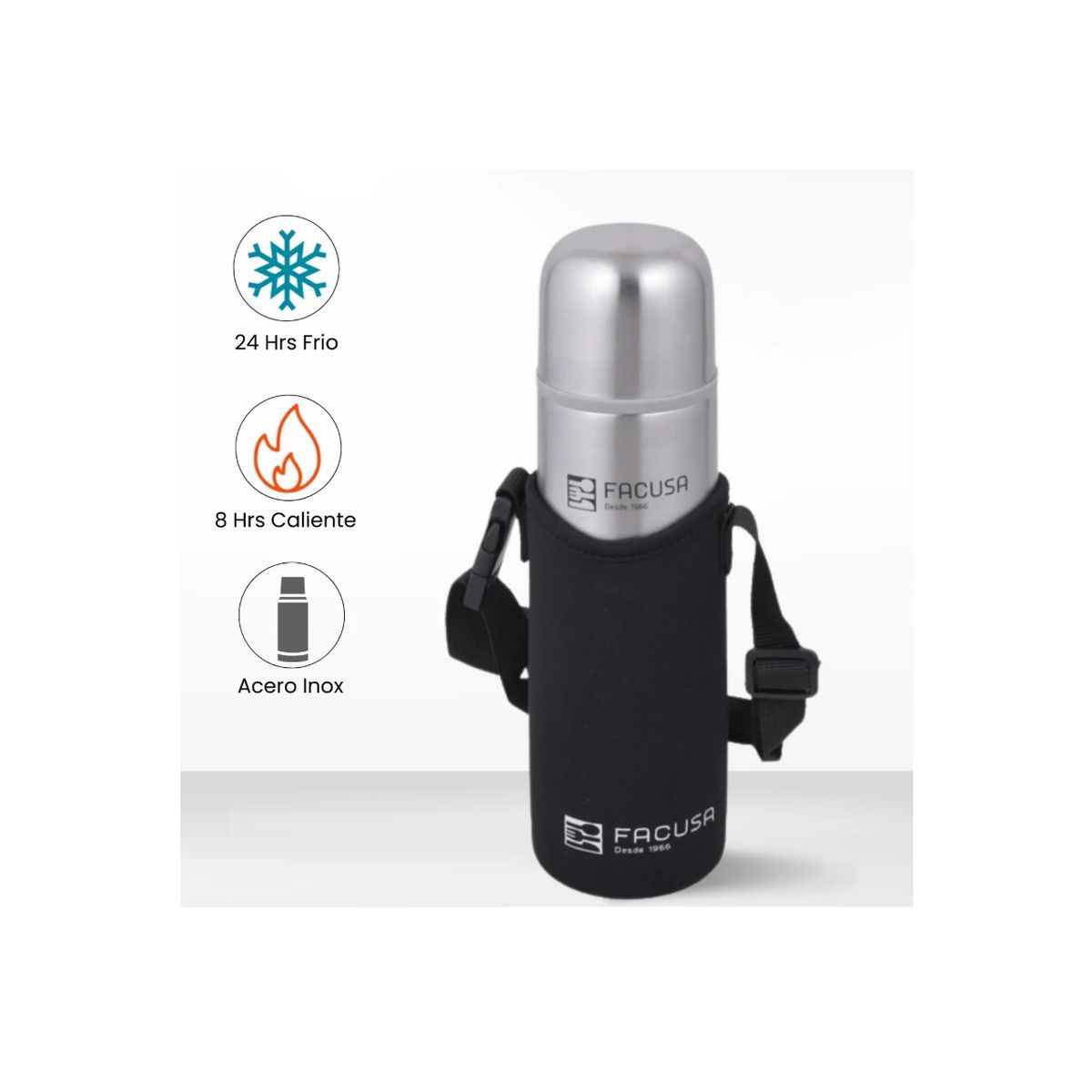 FACUSA - Termo Facusa de Acero Inoxidable 500 ml