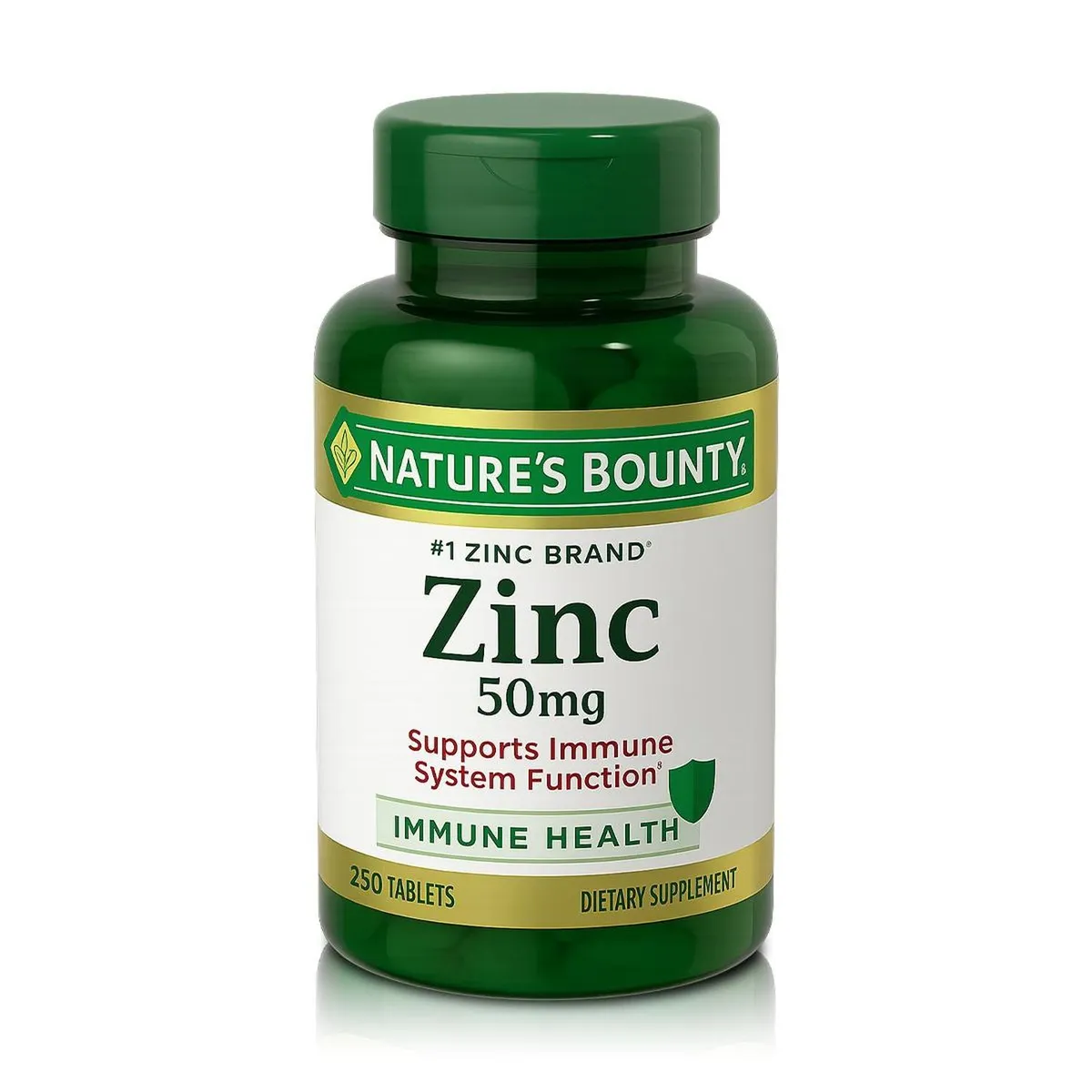 NATURES BOUNTY - Zinc 50 mg (250 Tabletas) – Nature’s Bounty