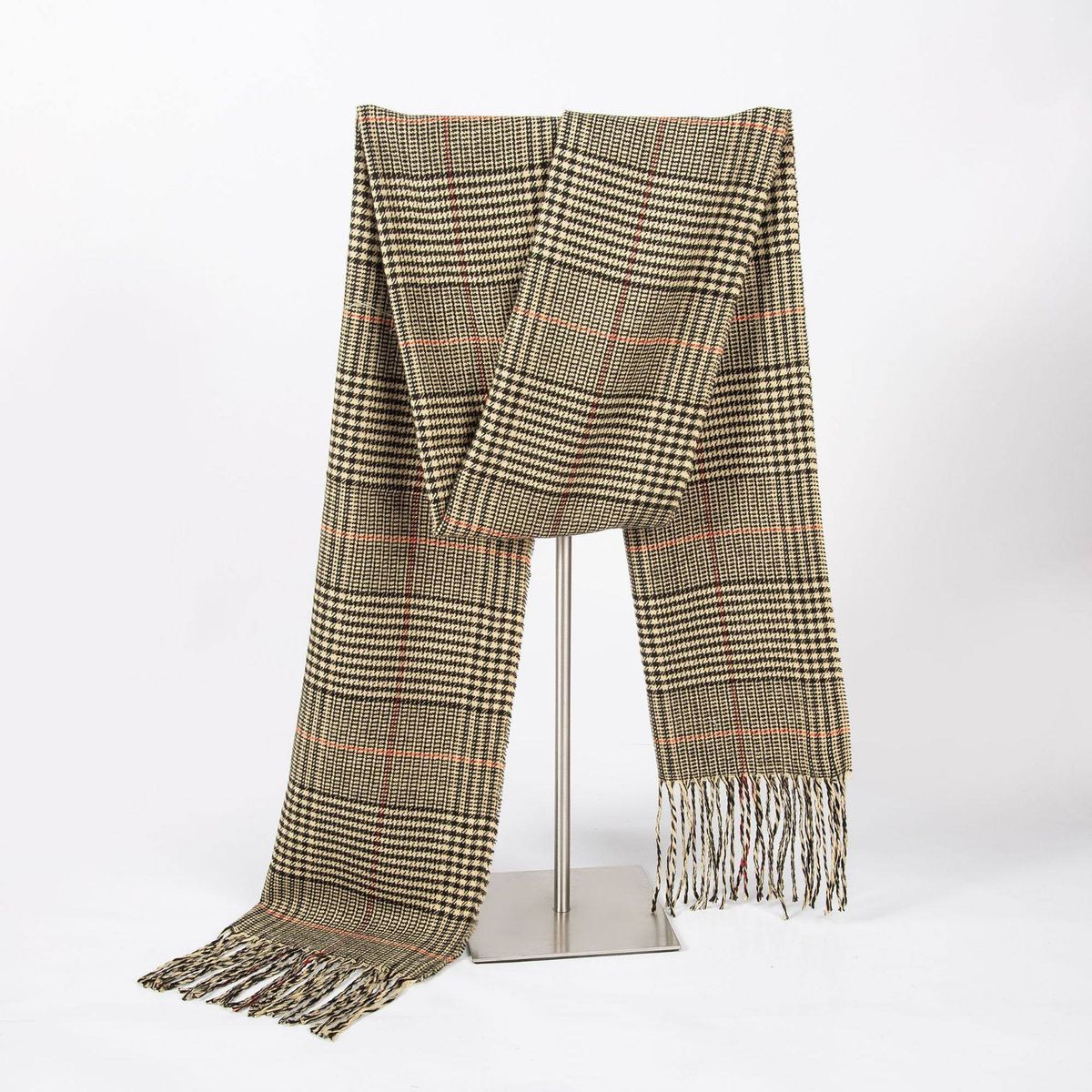 KAST PE - Bufanda Chalina Kingsley hombre caballeros Beige Multicolor