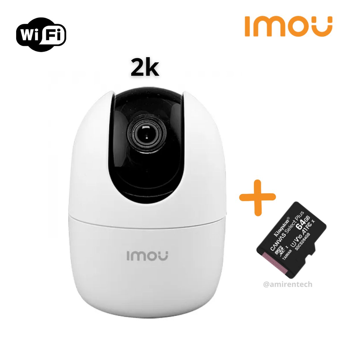 IMOU - Camara seguridad IMOU Ranger2-2K + Memoria de grabacion