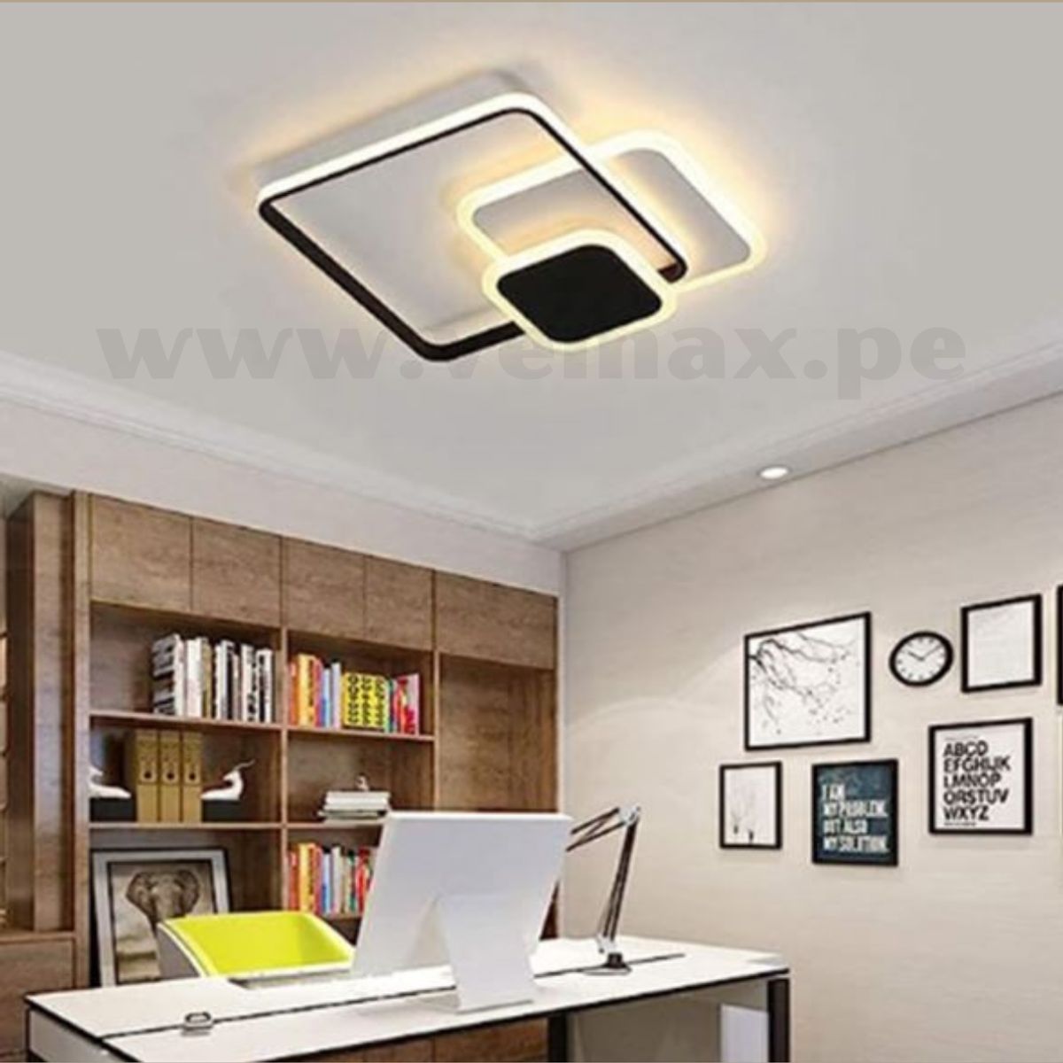 GENERICO - Lámpara de Techo Smart Led Cuadrado