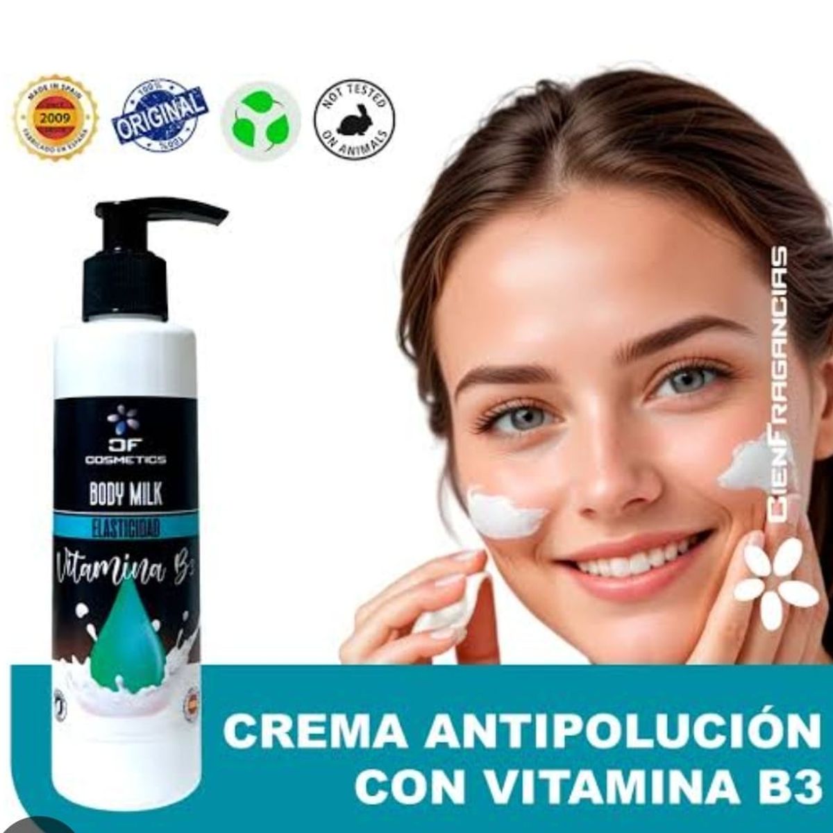 CIEN FRAGANCIAS - BODY MILK VEGANO NIACINAMIDA B3 CIENFRAGANCIAS CIEN ESENCIAS 200ML