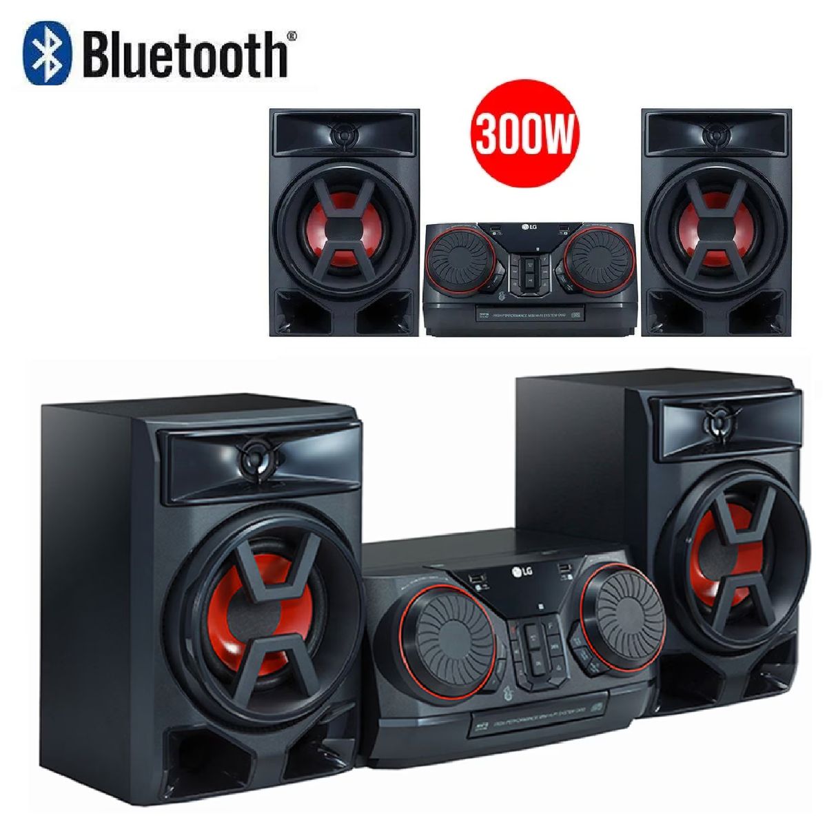 LG - Minicomponente LG XBOOM CK43 300W Bluetooth Radio FM