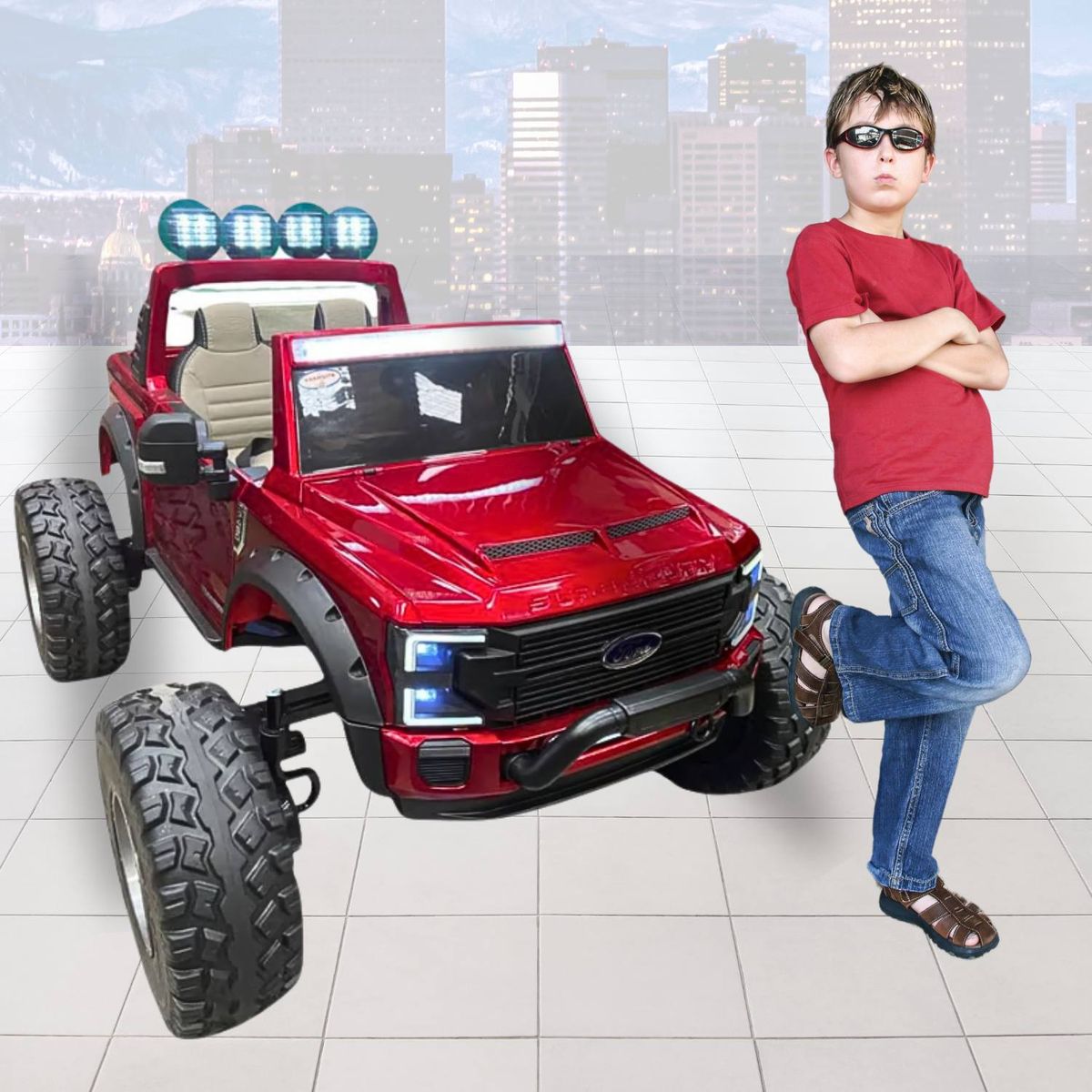 FORD - Carro a Batería Ford Super Duty De 24V