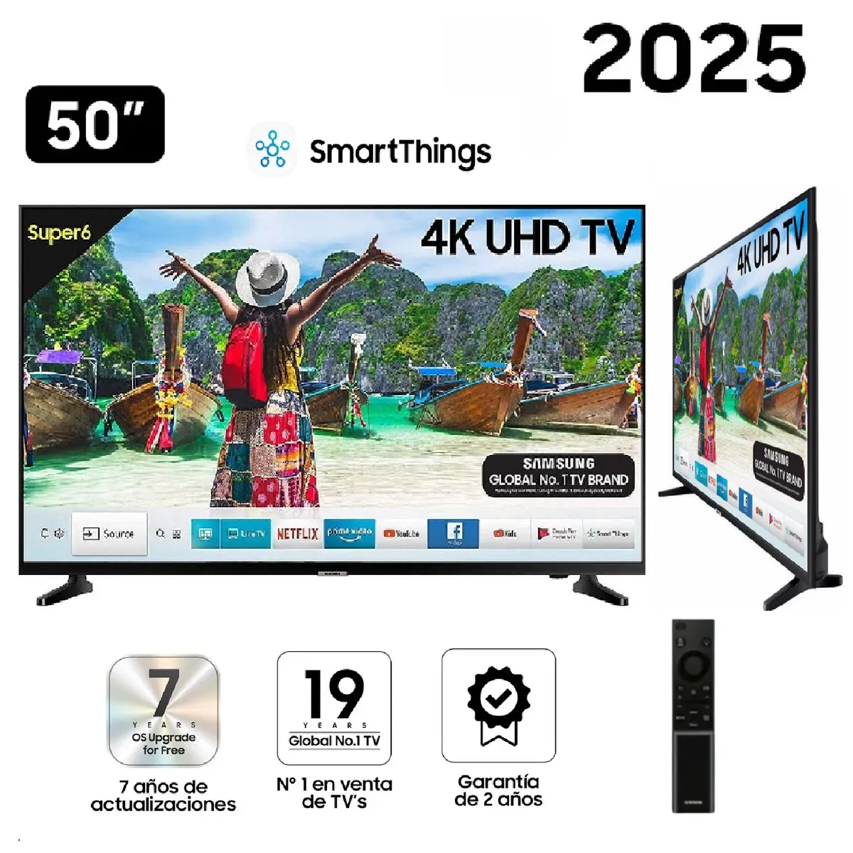 SAMSUNG - Led 50 Pulgadas Crystal UHD Smart TV 50DU7000