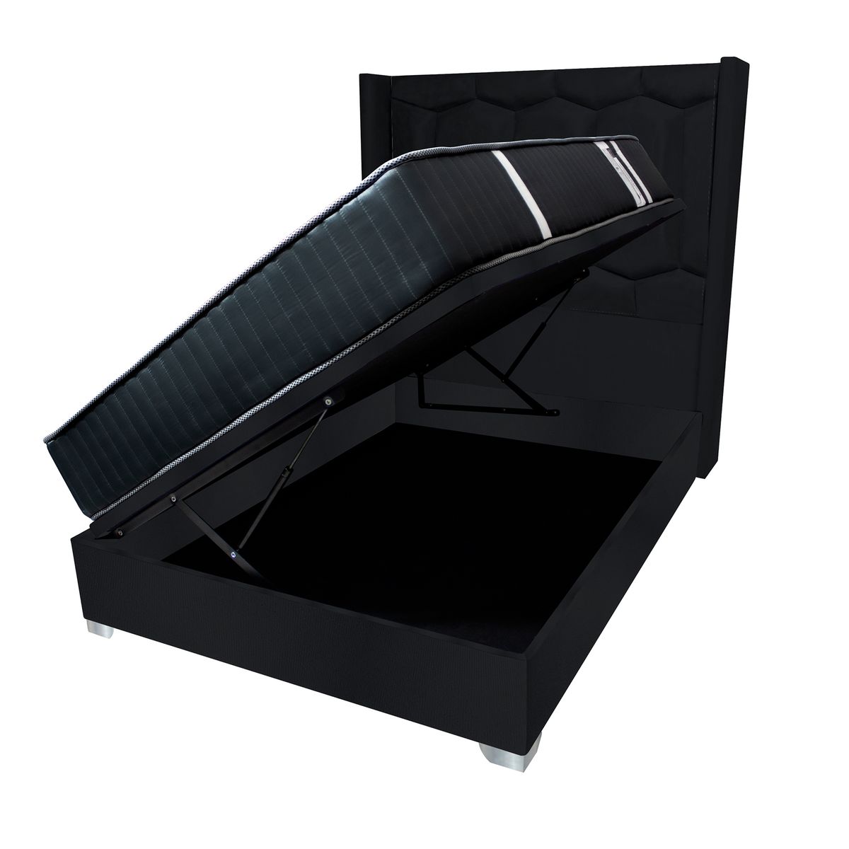 BARAKA HOME - Dormitorio Boxet Neiva 2 Plz - Negro