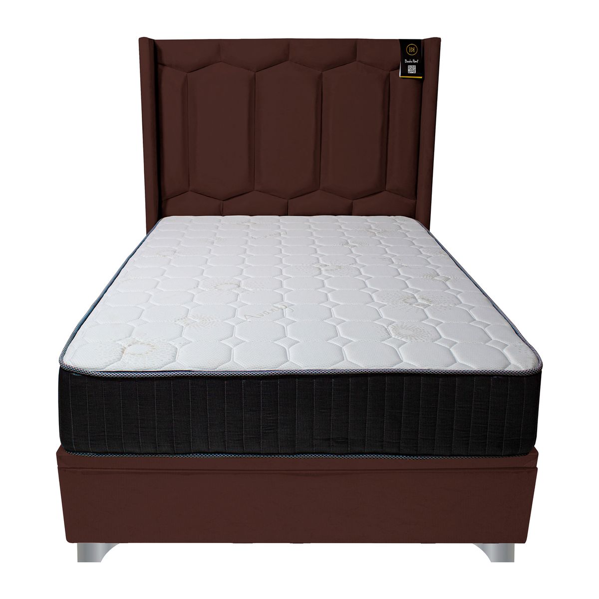 BARAKA HOME - Dormitorio Boxet Neiva 1.5 Plz - Chocolate