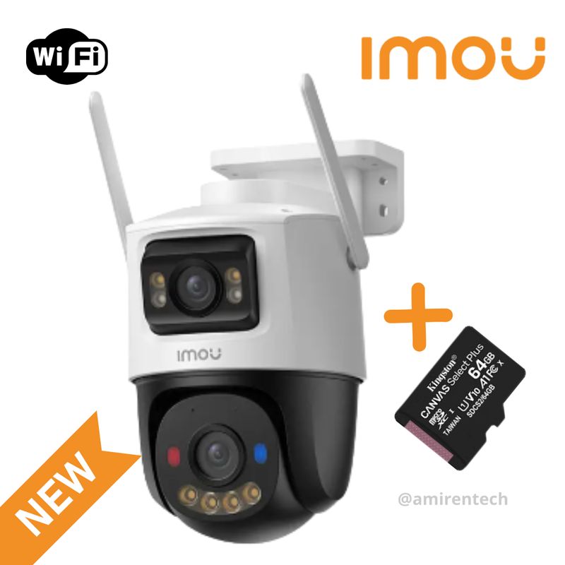 IMOU - Camara de seguridad Exterior IMOU Cruiser2 Dual Lens 8MP + Memoria de grabacion