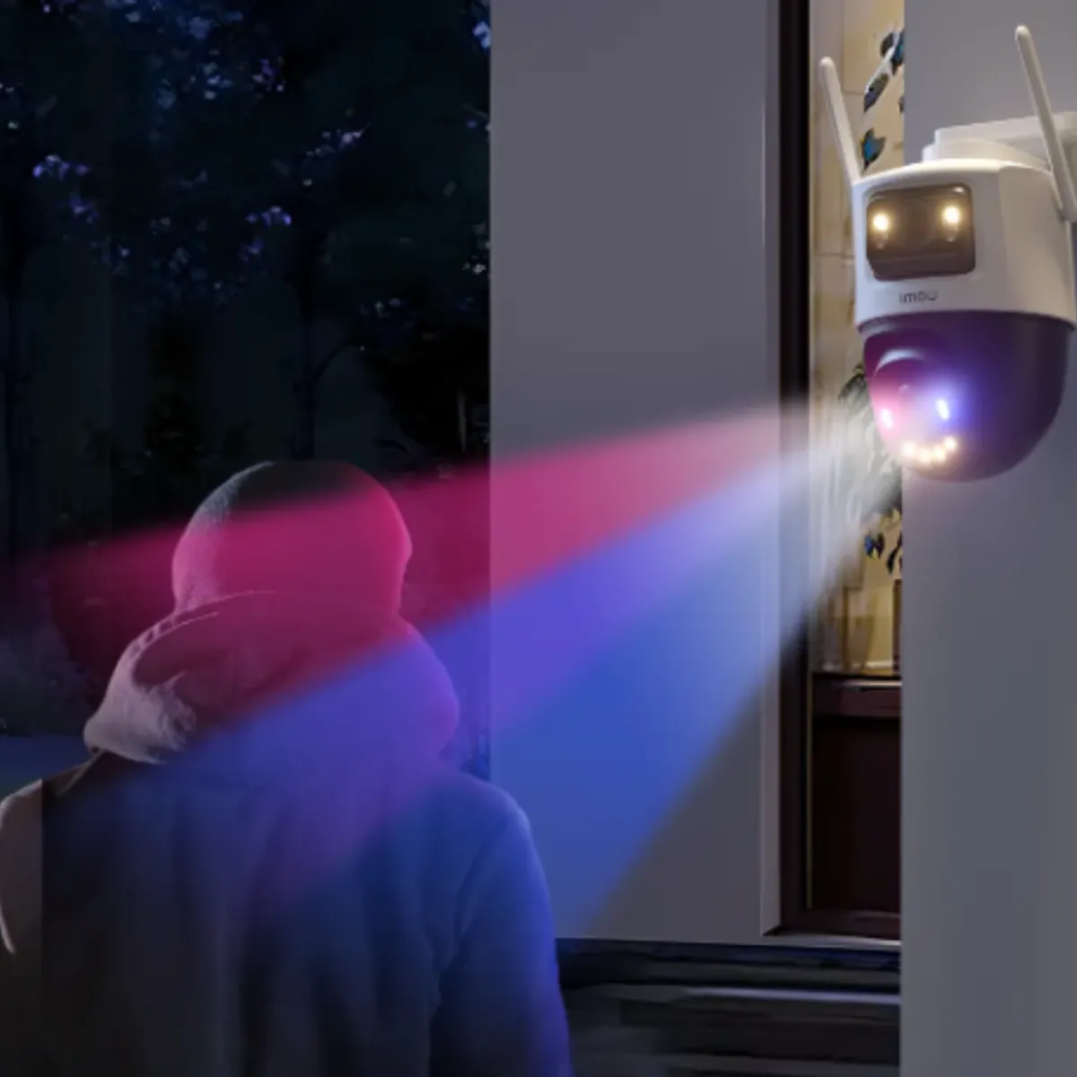 IMOU - Camara de seguridad Exterior IMOU Cruiser Dual 2 -10MP + Memoria de grabacion