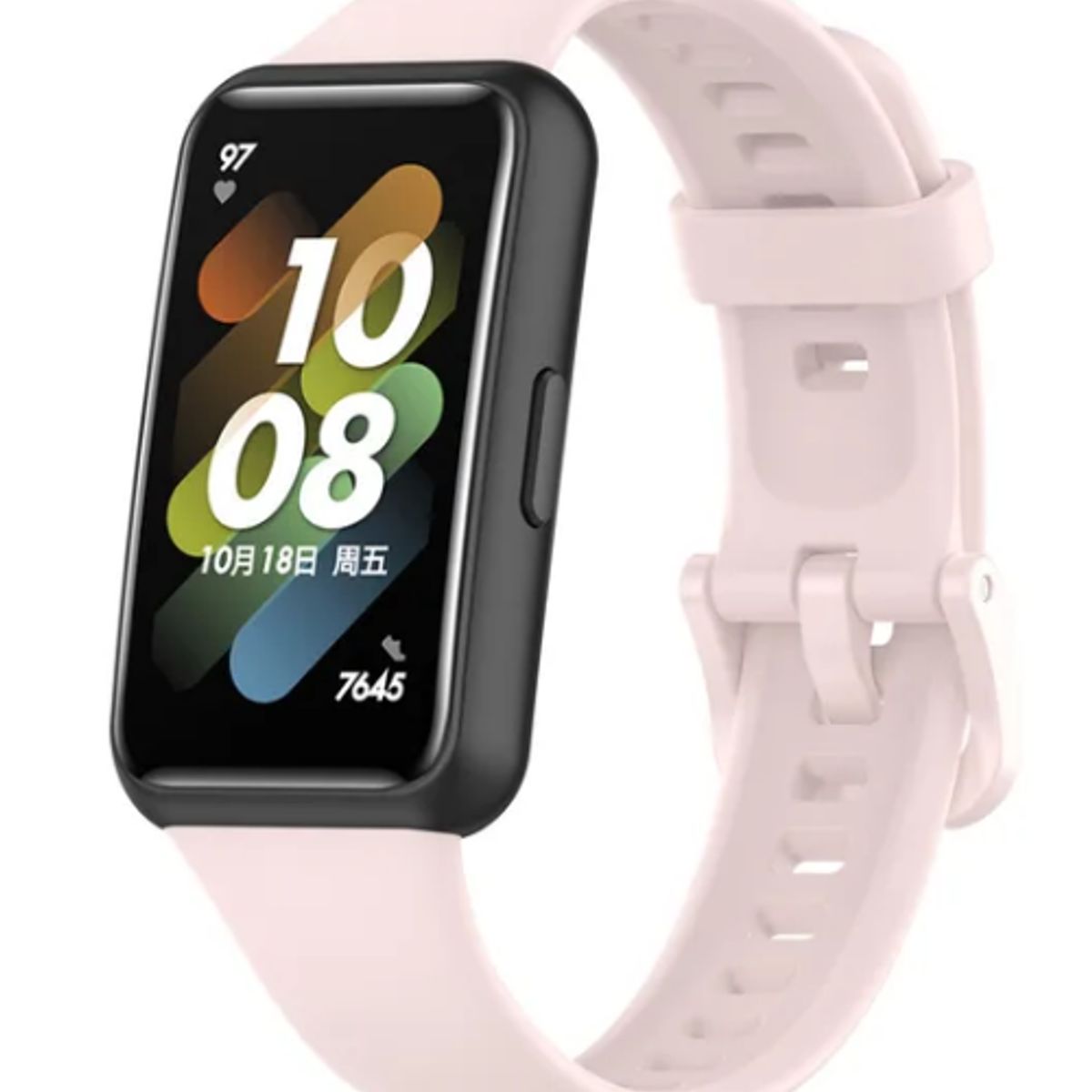 GENERICO - Correa silicona para Smart Watch Honor Band 7 rosa