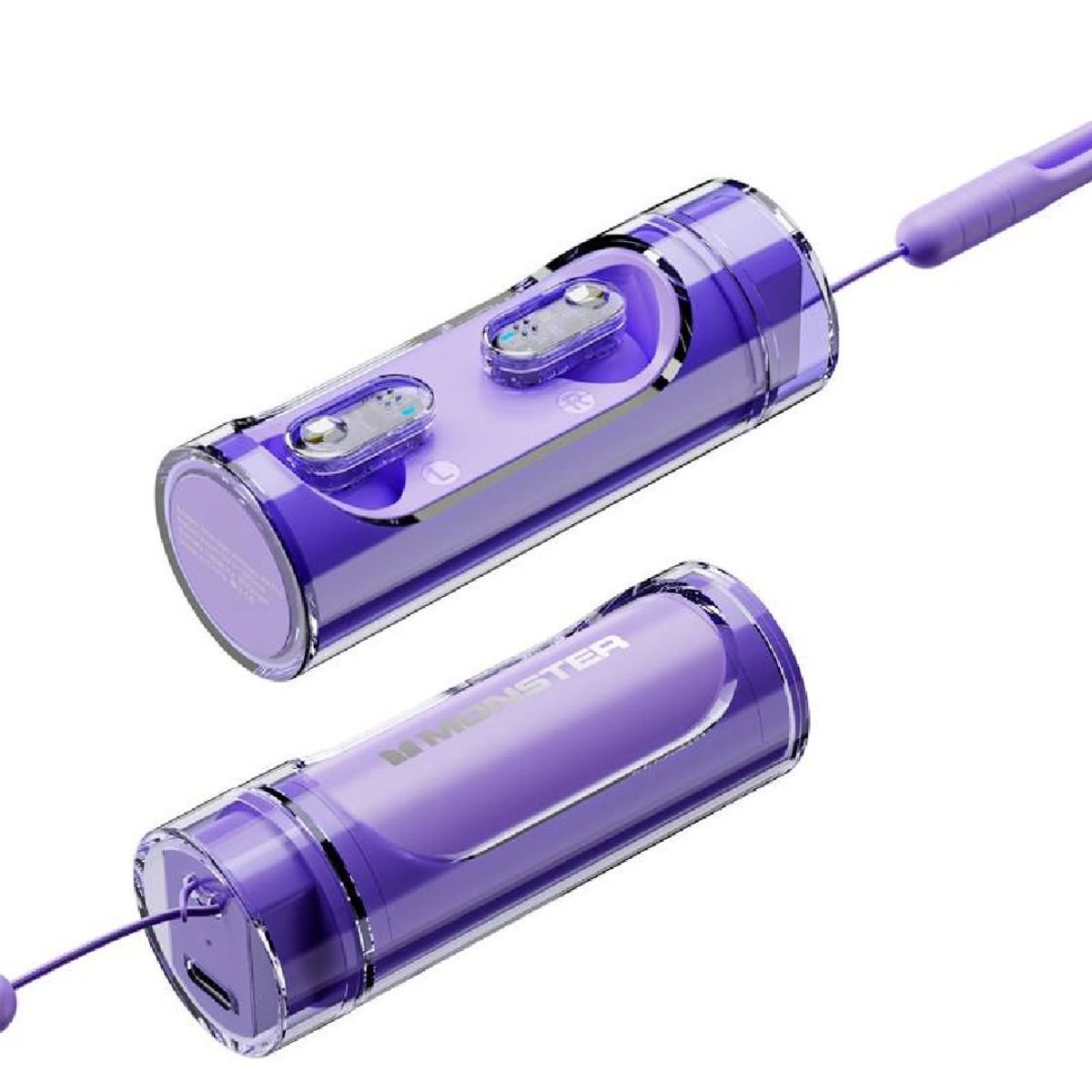 MONSTER - Audífonos Bluetooth Gamer Monster XKT13 Púrpura