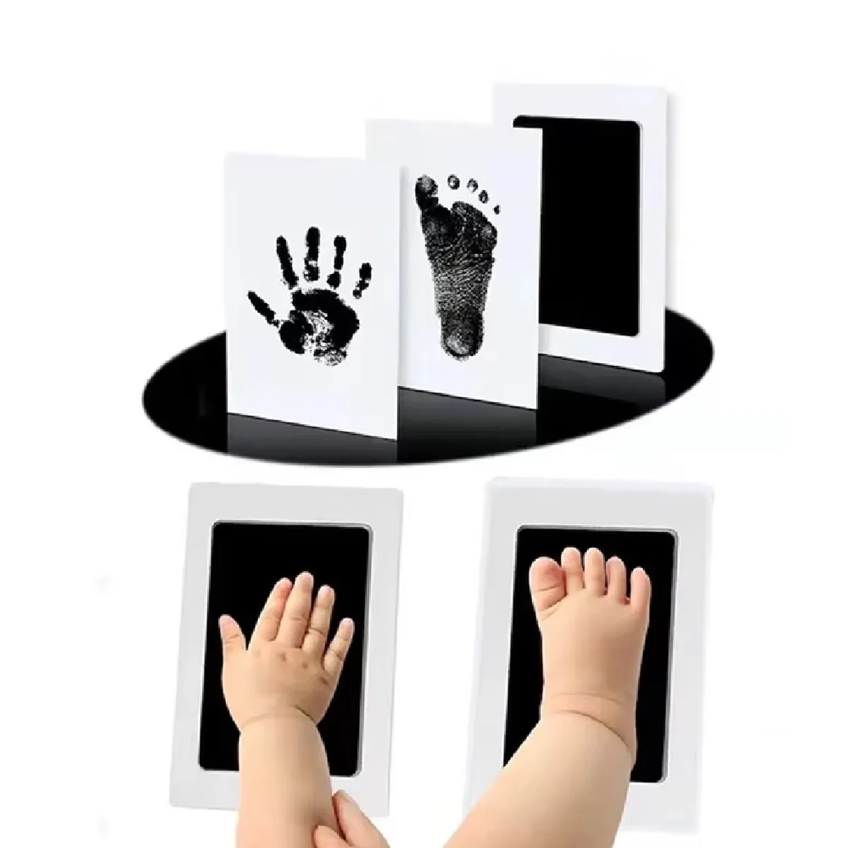 GENERICO - Kit De Huellas Y Manos Diy Para Bebé Recién Nacido