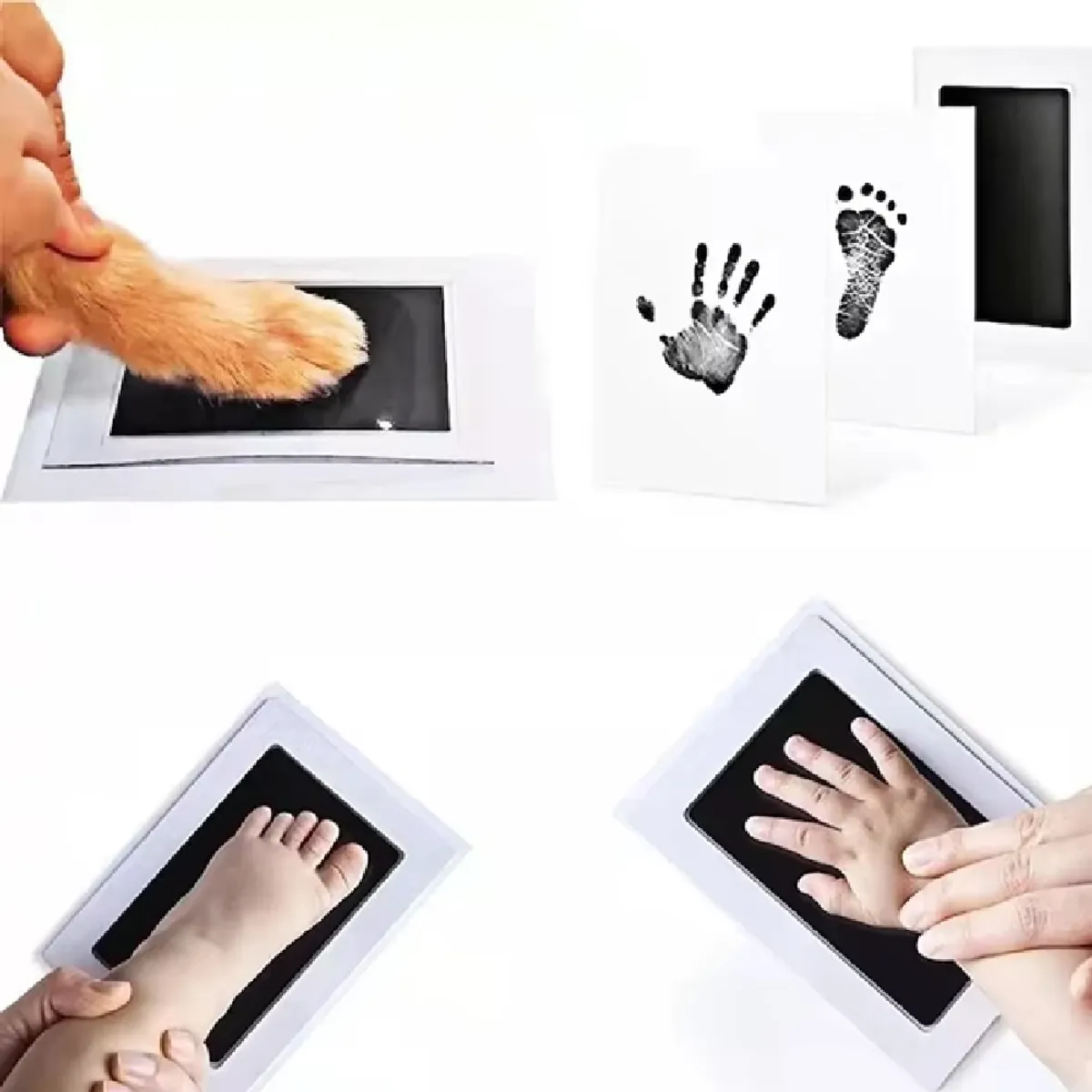 GENERICO - Kit De Huellas Y Manos Diy Para Bebé Recién Nacido