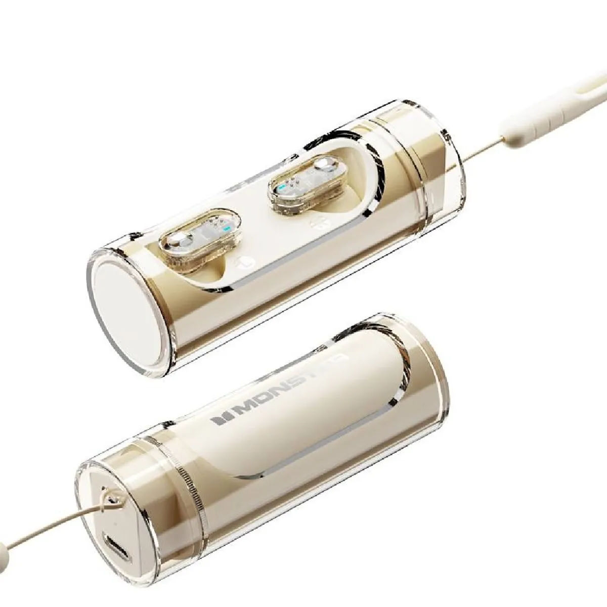 MONSTER - Audífonos Bluetooth Gamer Monster XKT13 Ivory