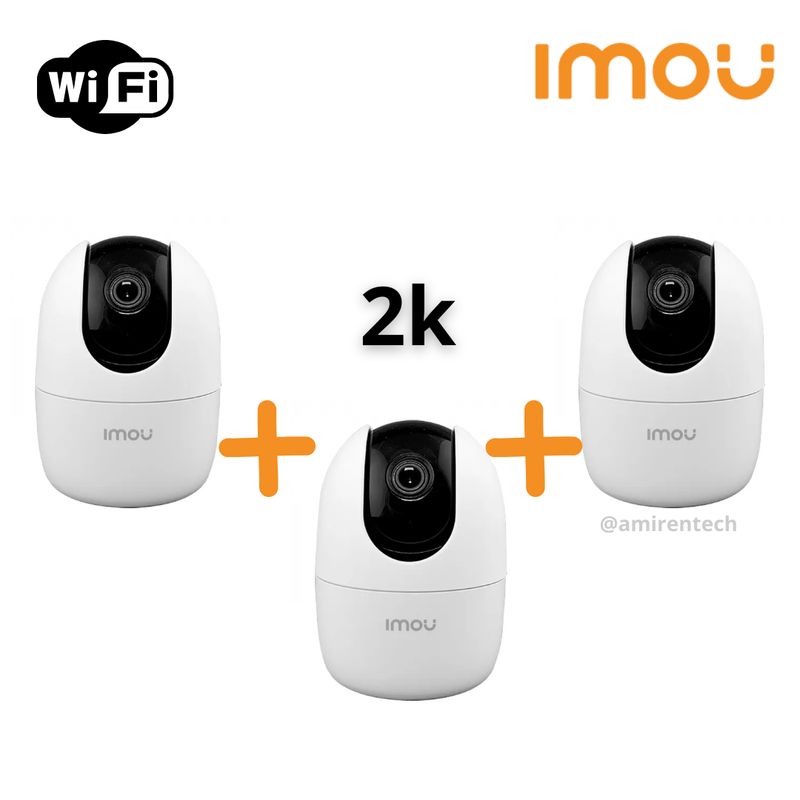 IMOU - Pack de 3 camaras interiores IMOU Ranger2 - 2K