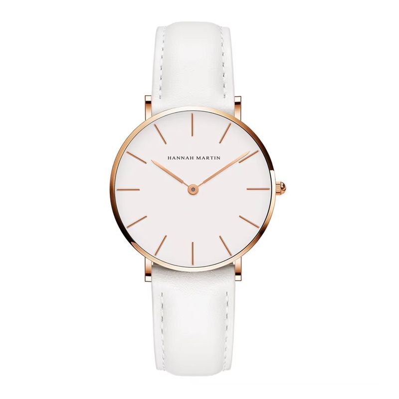 HANNAH MARTIN - RELOJ MUJER BLANCO CUERO HANNAH MARTIN