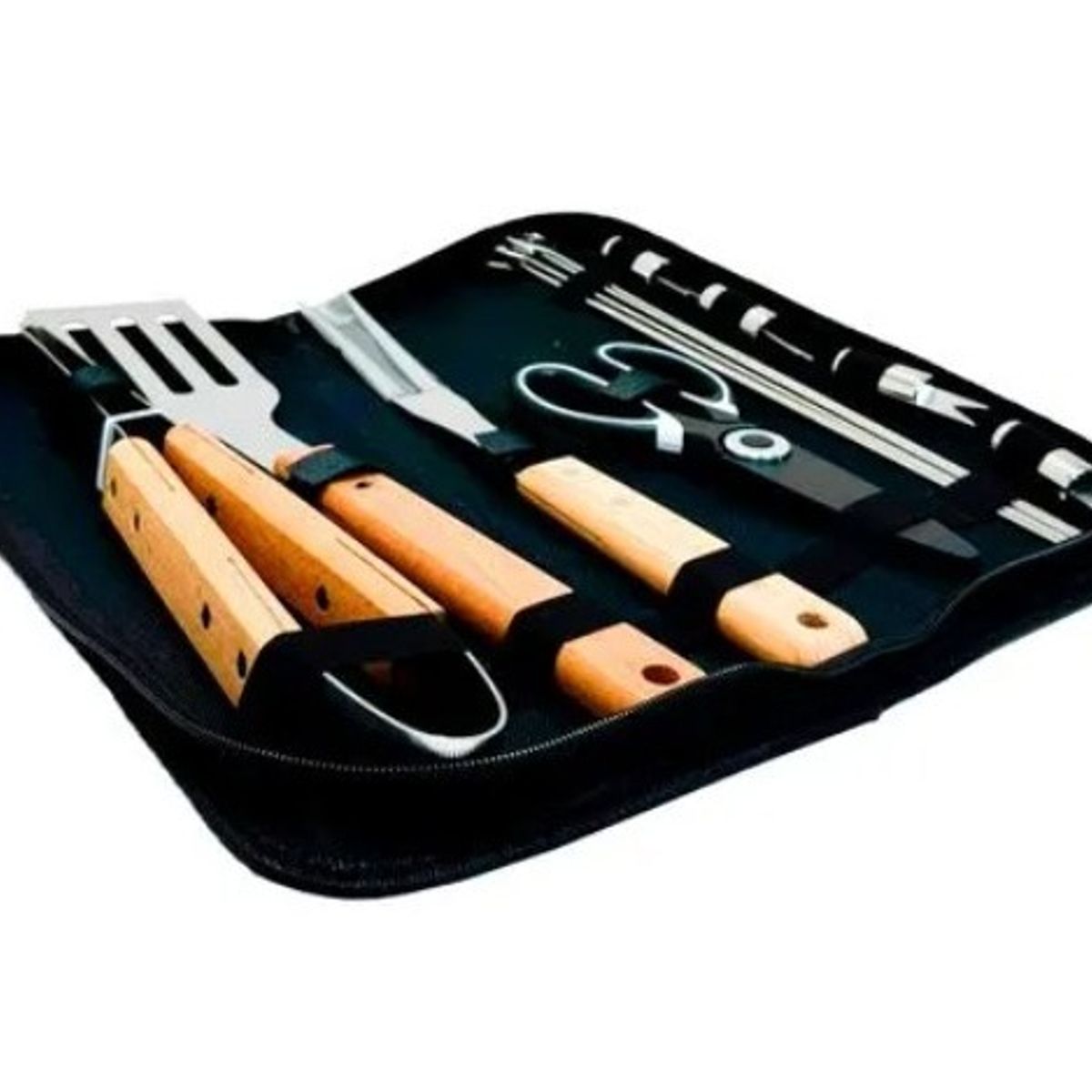 GENERICO - Set Utensilios Parrillero x15 Pzas cEstuche